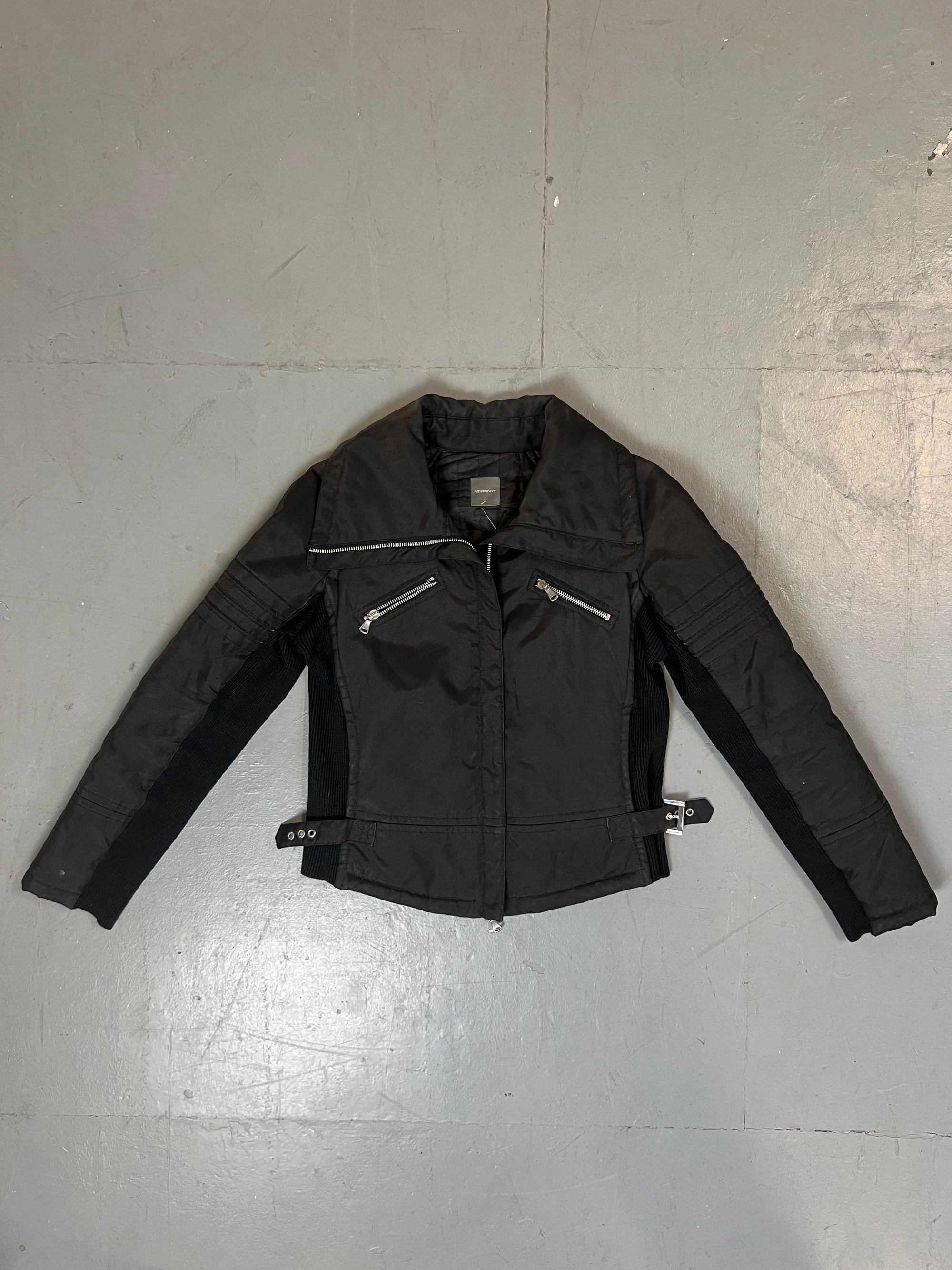 Vintage Black Half Knit Jacket S/M