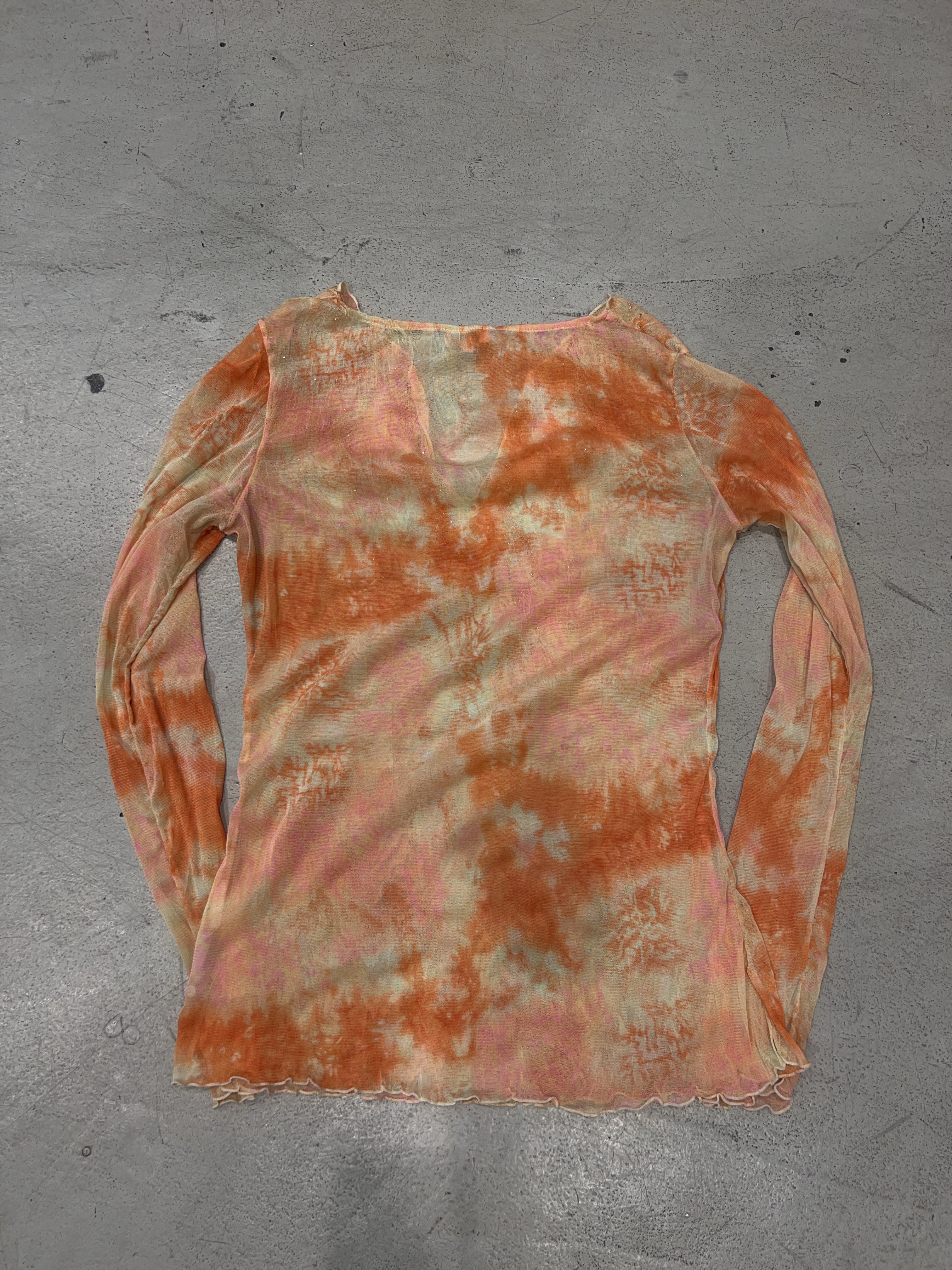 Vintage Orange Mesh Longsleeve (S)
