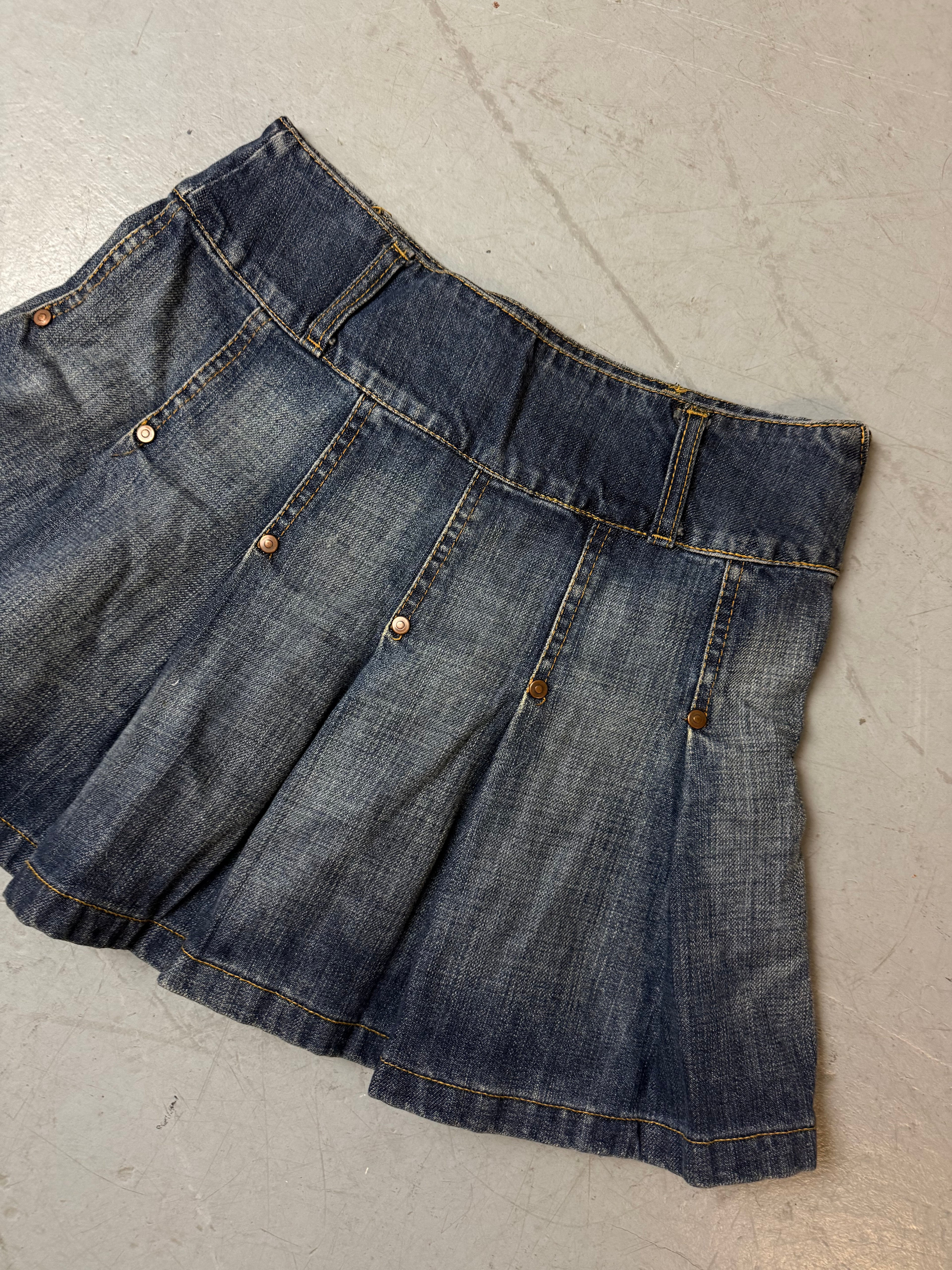 Vintage Bernardi Denim Mini Skirt XS