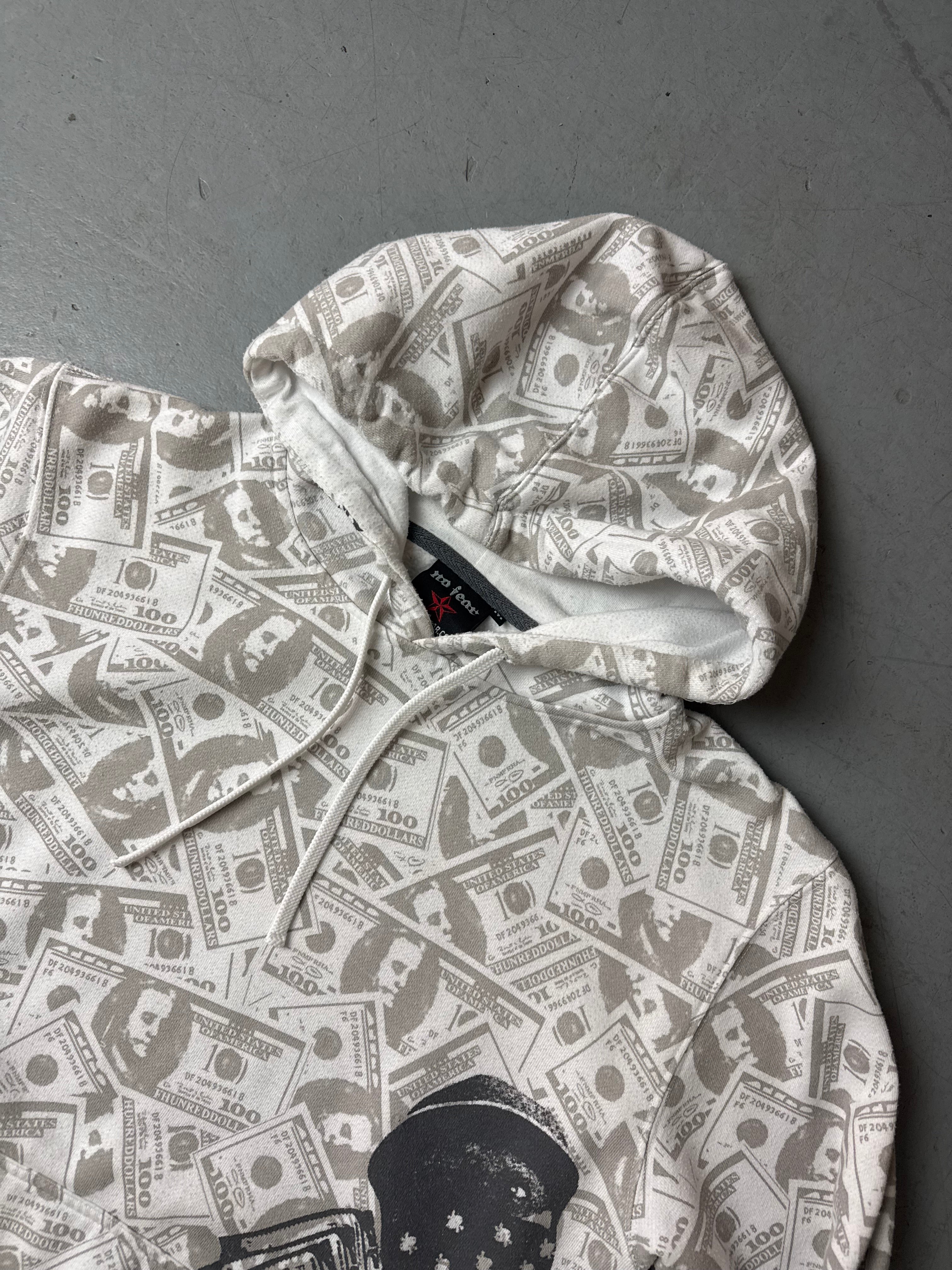 Y2K No Fear Money Printed Hoodie vintage hoodie 