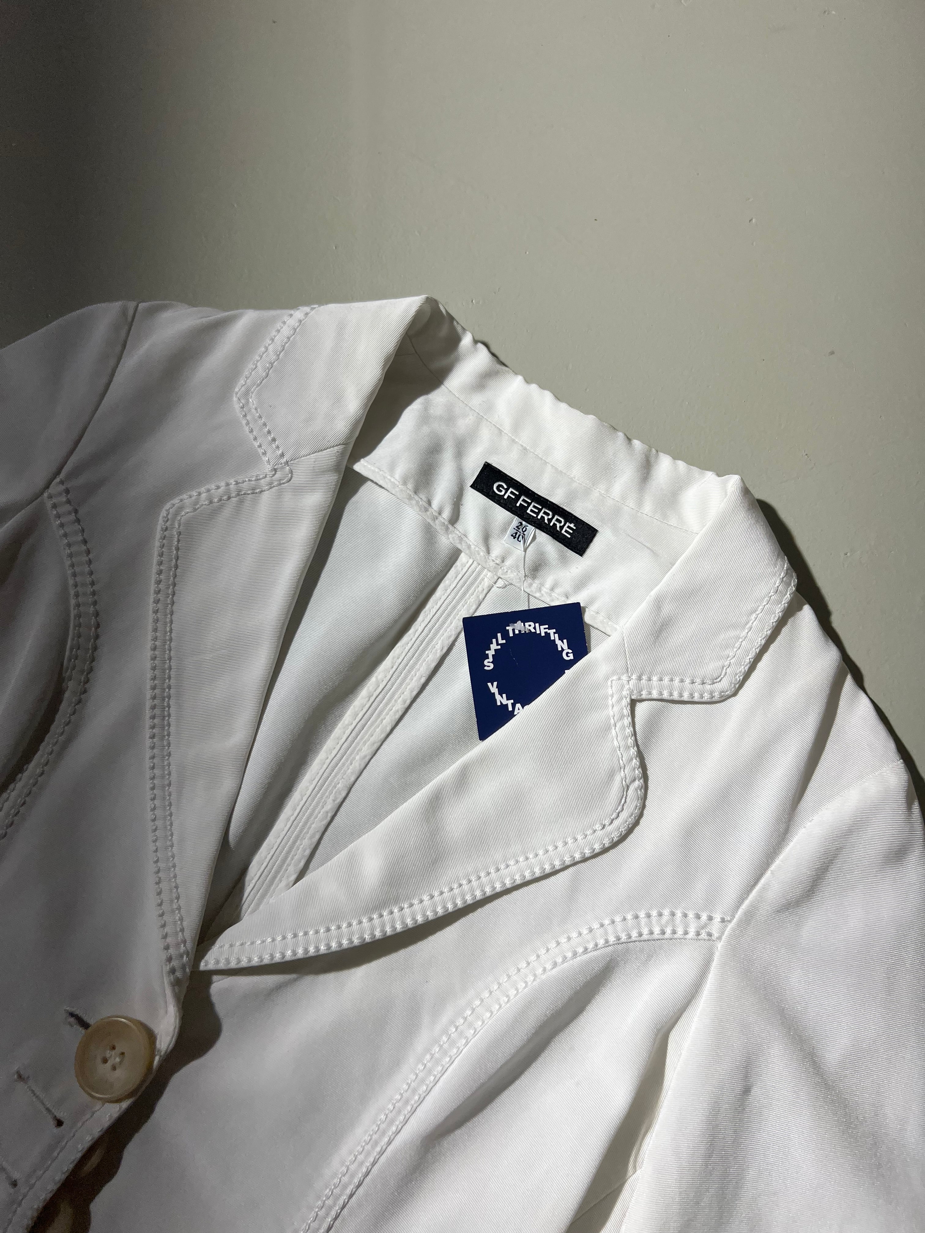 Vintage GF Ferré White Blazer S