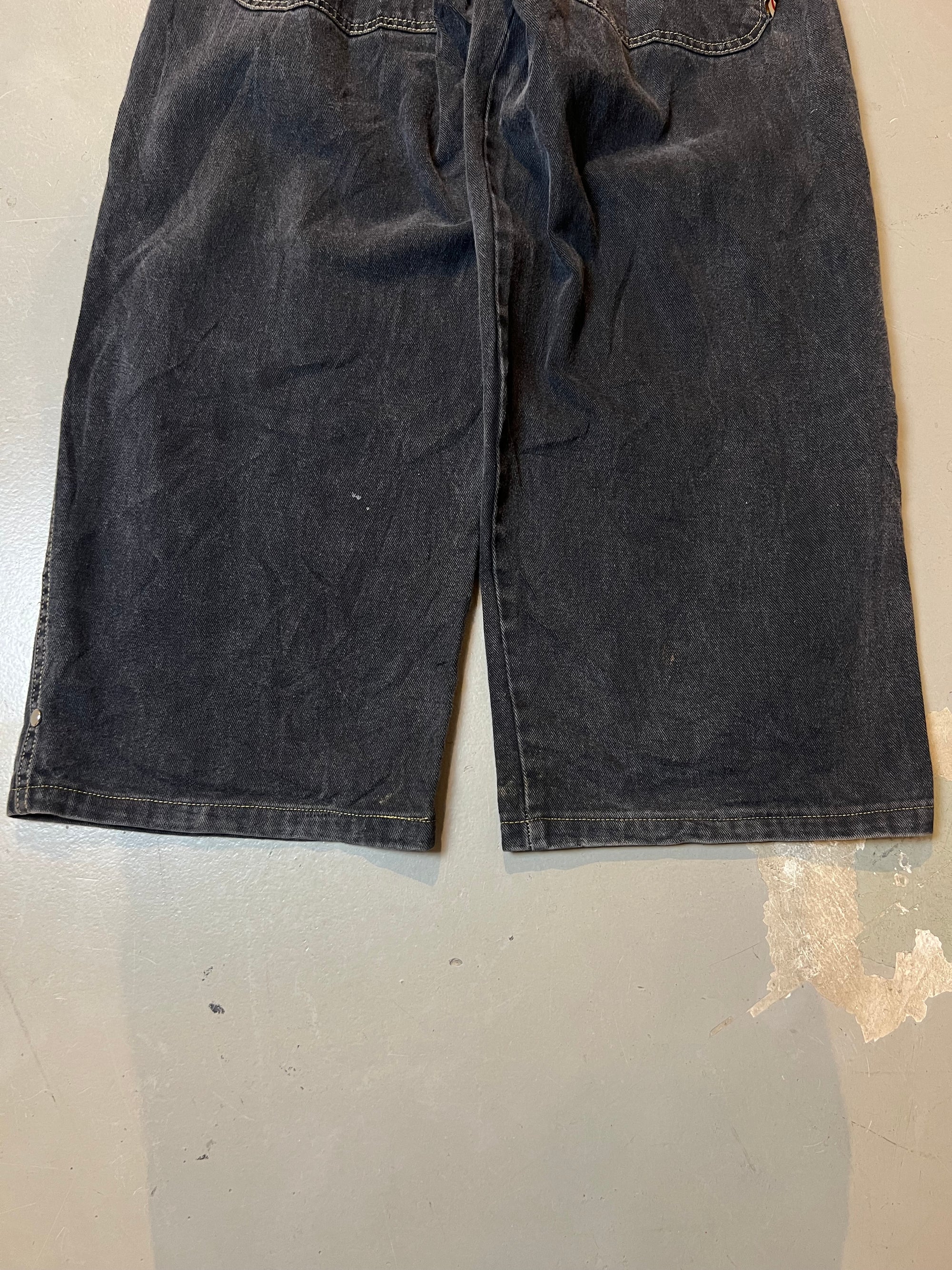 Vintage Dark Grey Baggy Denim Pants M
