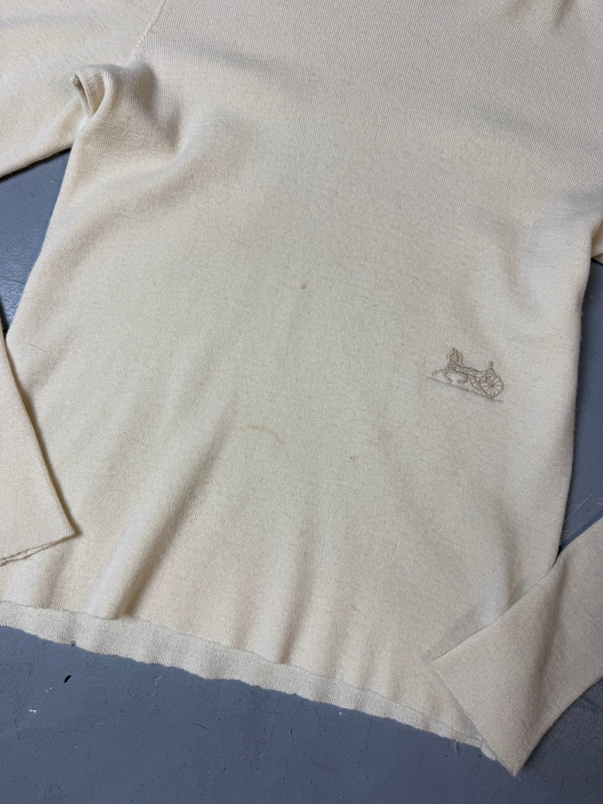 Vintage Céline Paris Beige Turtleneck Sweater XS