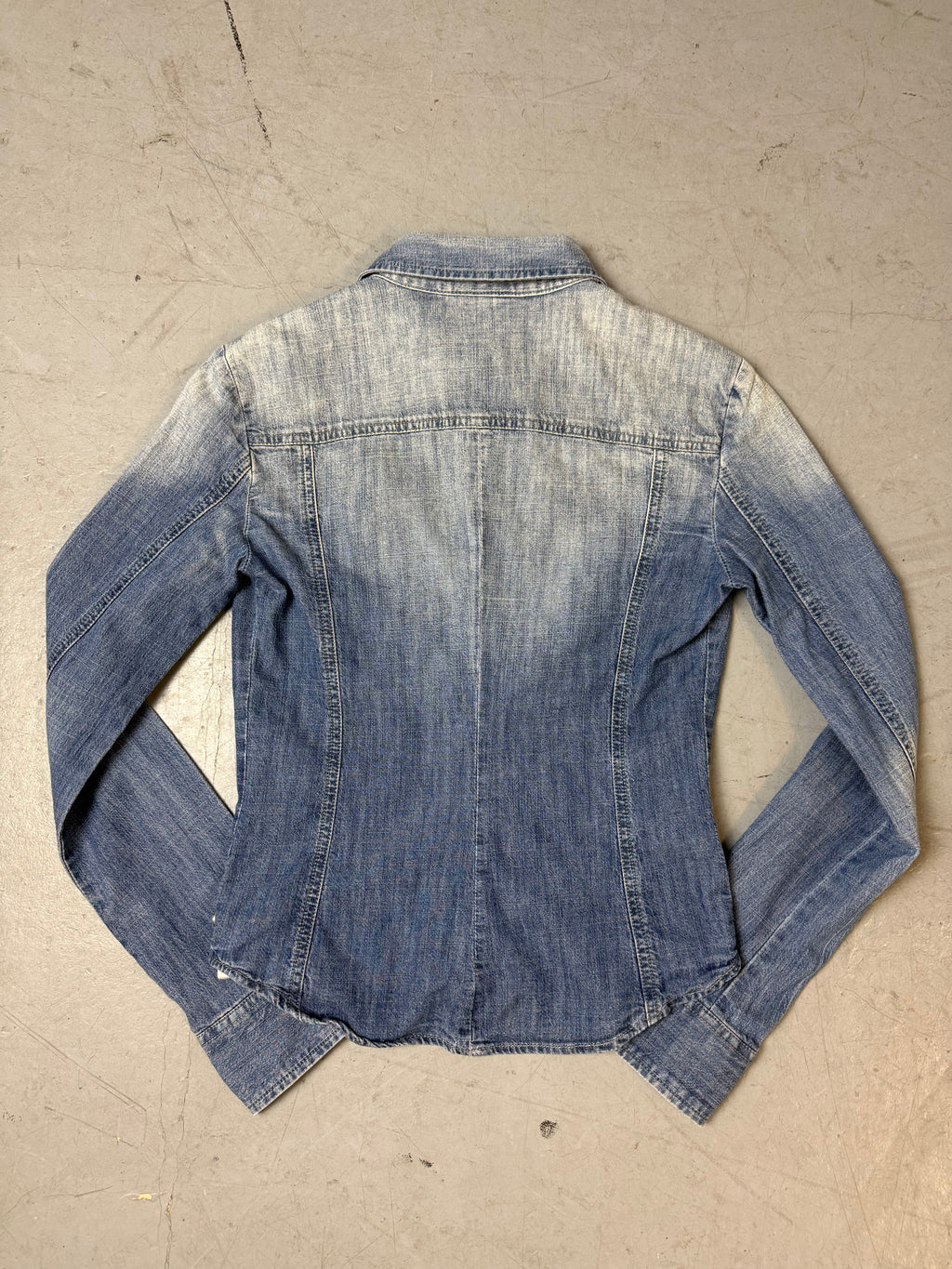 Vintage Diesel Light Blue Washed Denim Jacket XS