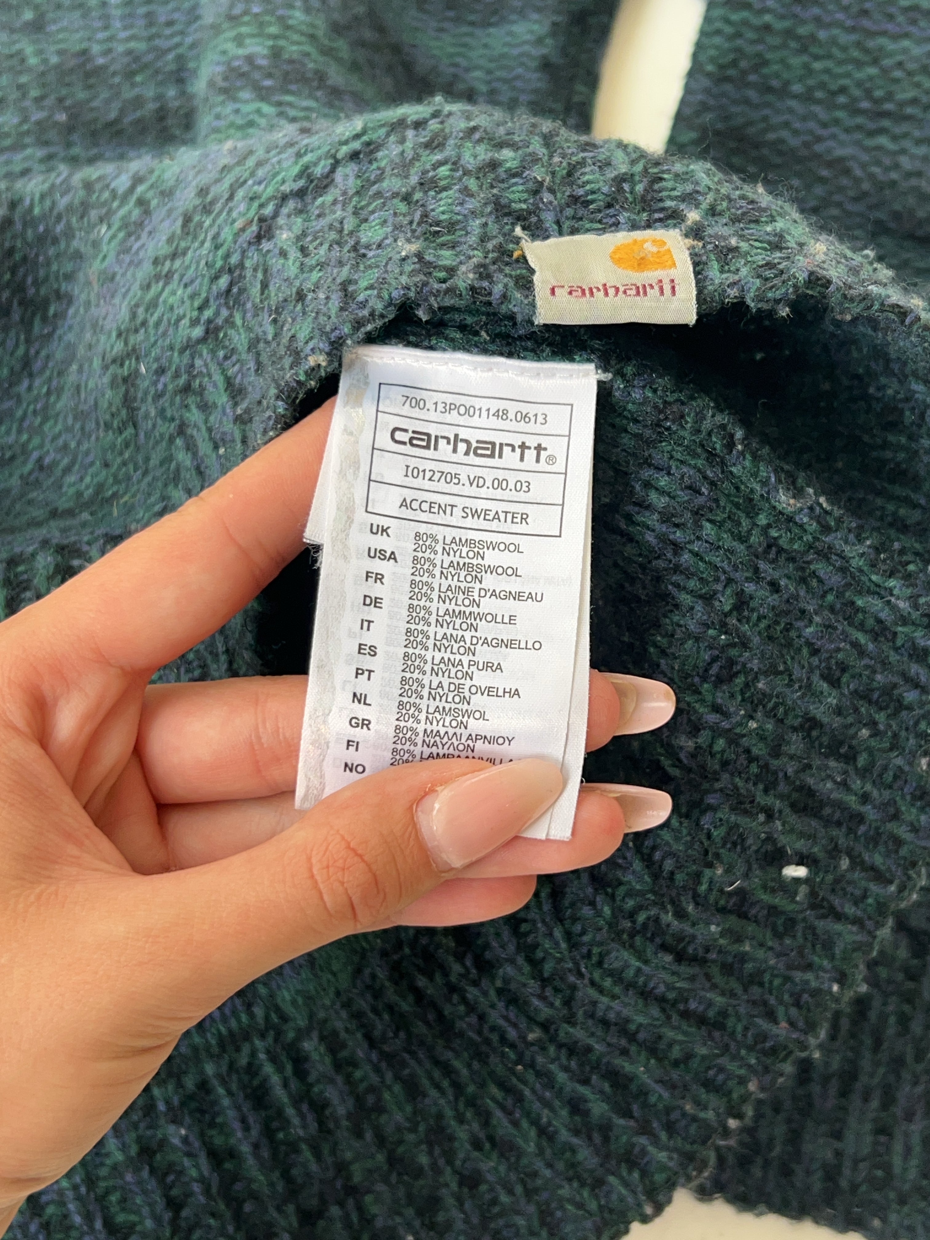 Vintage Carhartt Wool Knit Sweater (S)