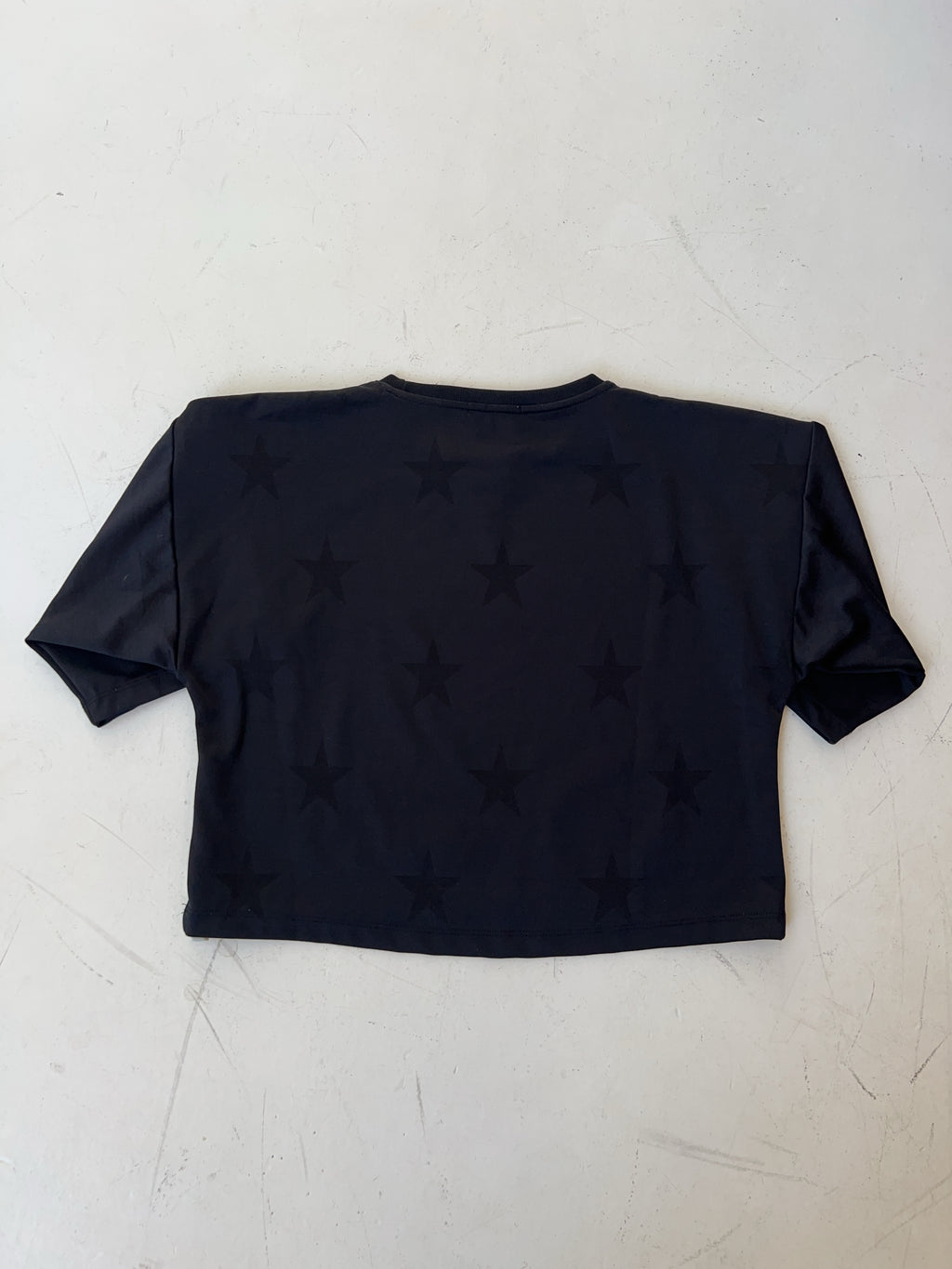 Vintage Boy London Cropped T-Shirt für Damen. Y2k Second Hand 2000s Fashion.