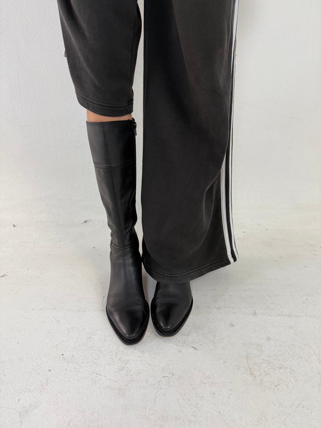 Vintage Nero Giardini Black Leather Boots 37,5