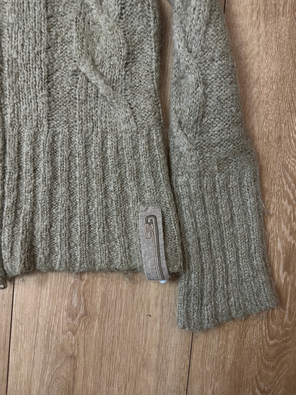 Ein Knit Zipper von Gas mit hohem Kragen Vintage Y2K 