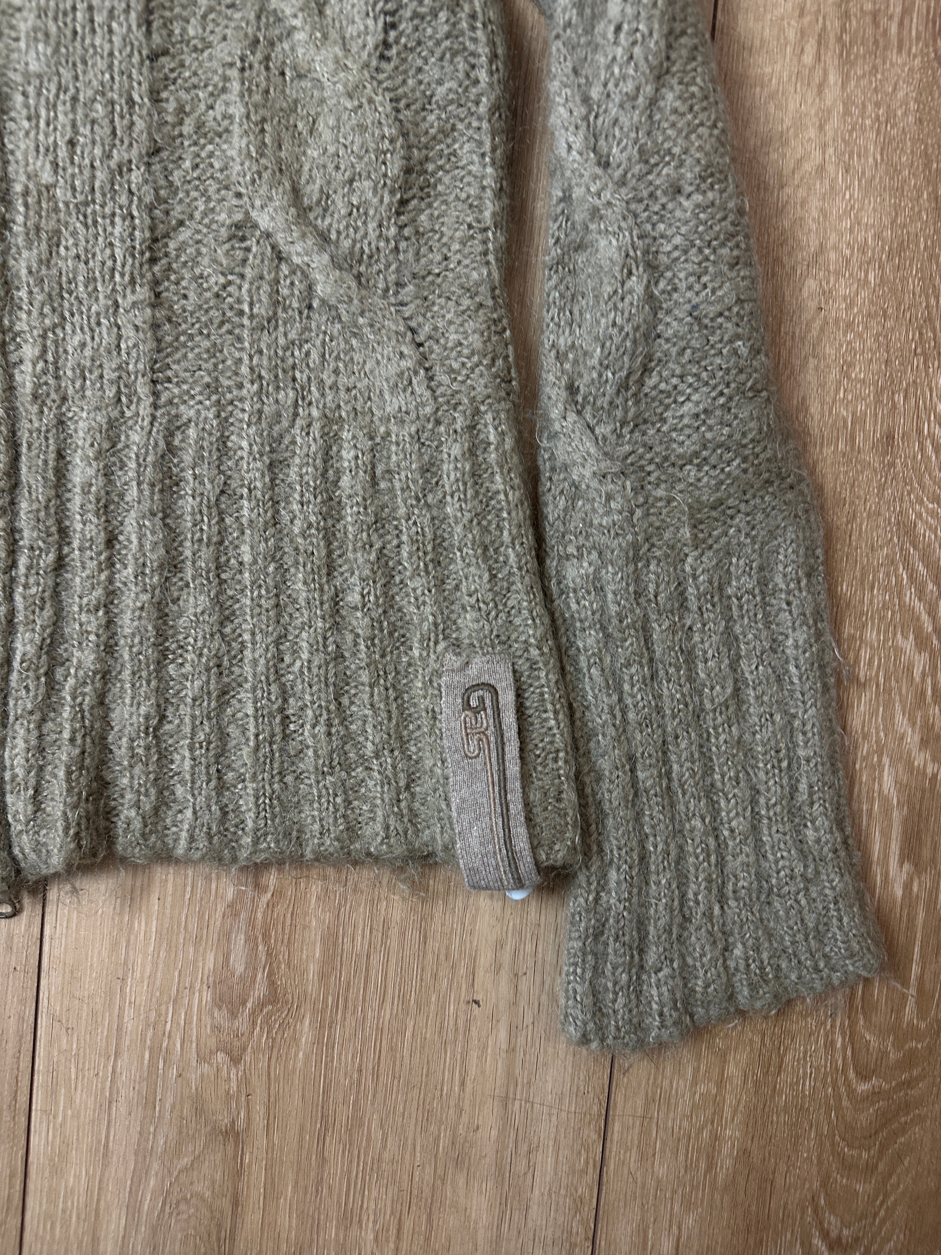 Ein Knit Zipper von Gas mit hohem Kragen Vintage Y2K 