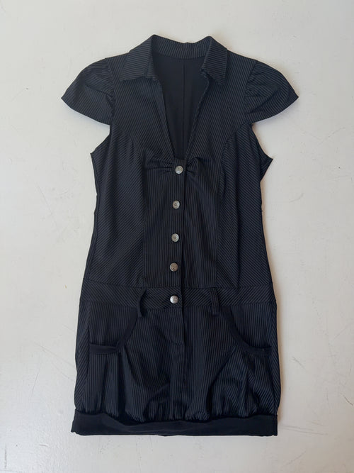 Vintage Pinstripe Dress (M)
