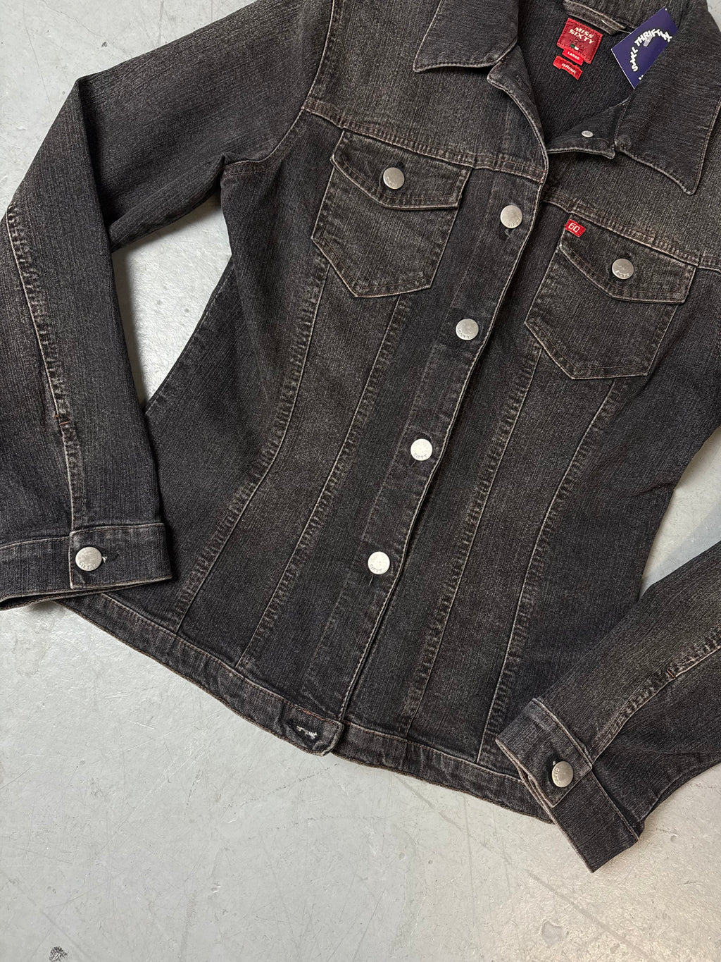 Vintage Miss Sixty Black Denim Jacket M