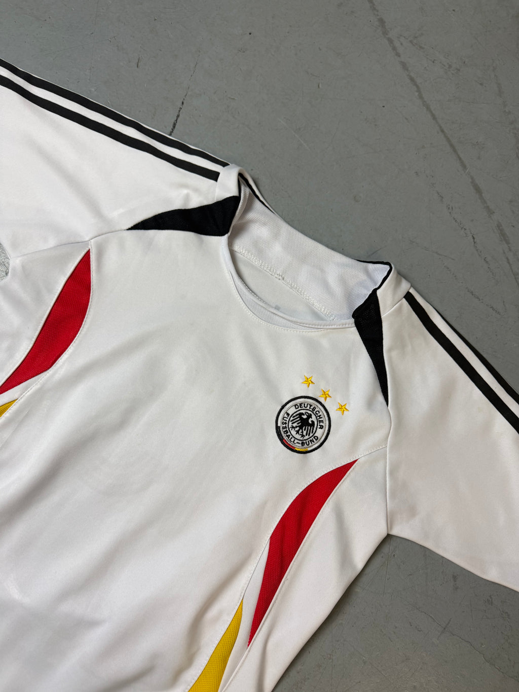 Detailbild von Vintage Germany Ballack Fan Jersey S von vorne