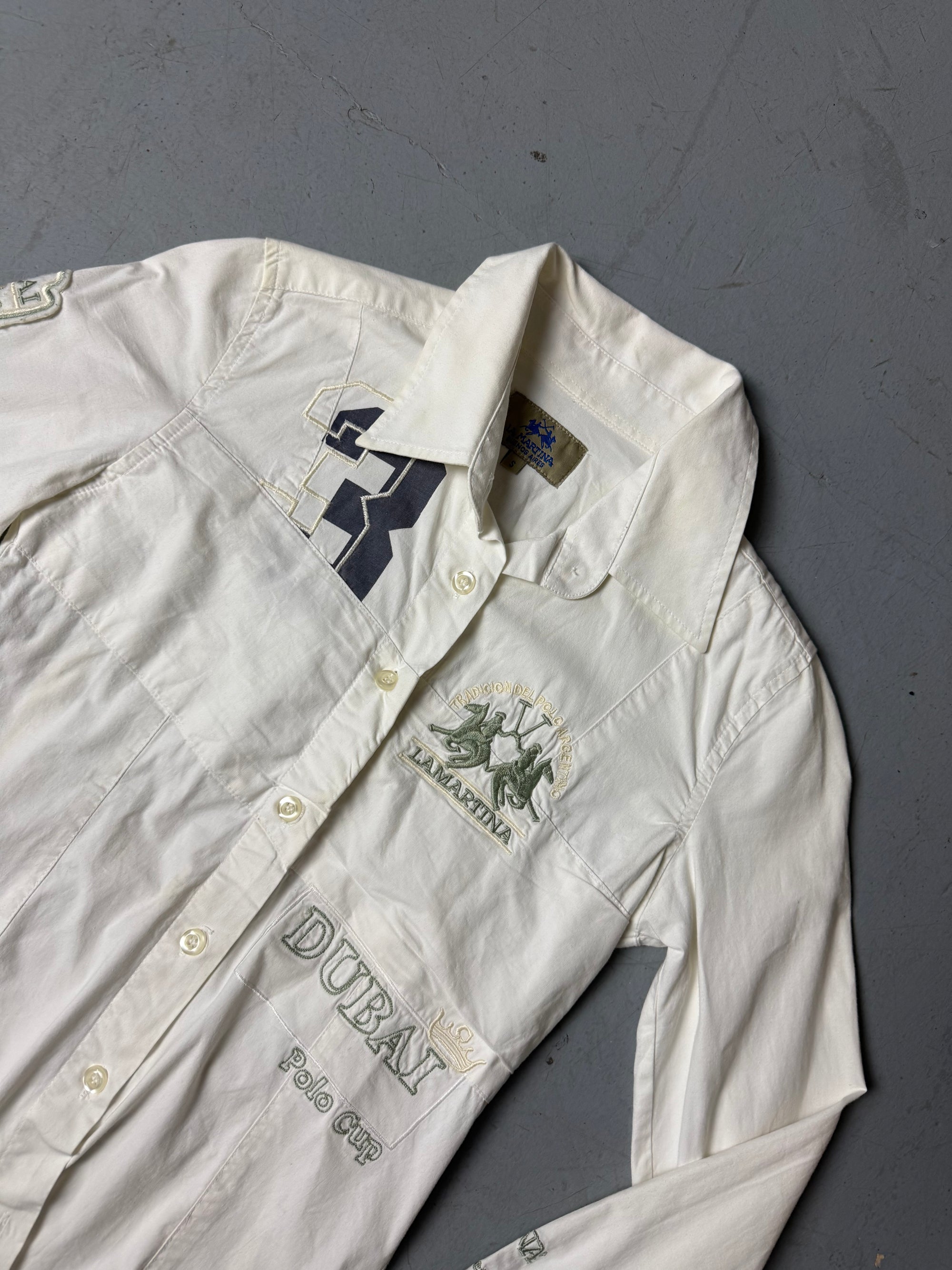 Vintage La Martina Dubai Polo Cup Button Up Shirt XS