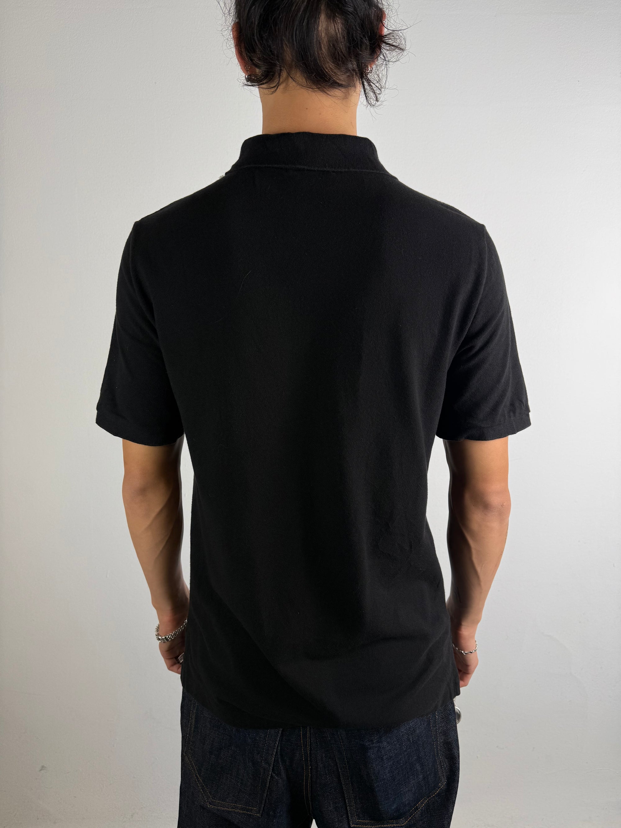 Tragebild von Vintage Polo Ralph Lauren Black Polo Shirt M/L von hinten 