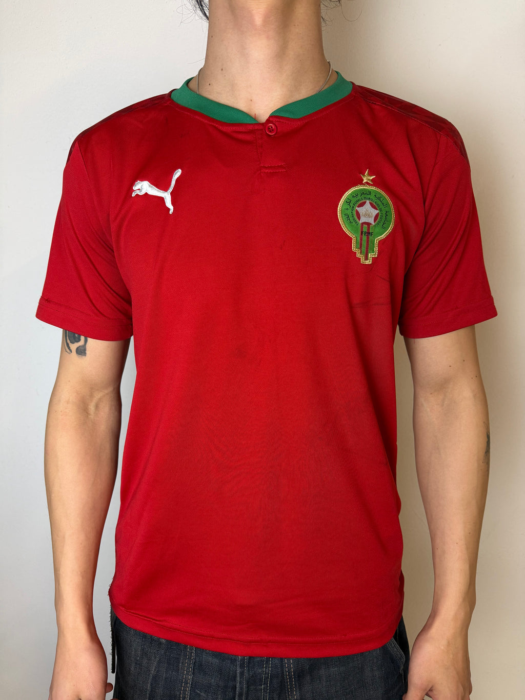 Vintage Puma Morocco National Team Jersey L