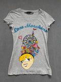 Vintage Love Moschino T-Shirt für Damen. Y2K Second Hand 2000s Fashion 