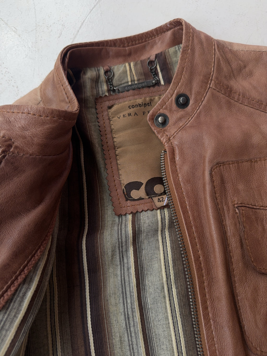 Vintage Conbipel Leder Jacke (M)