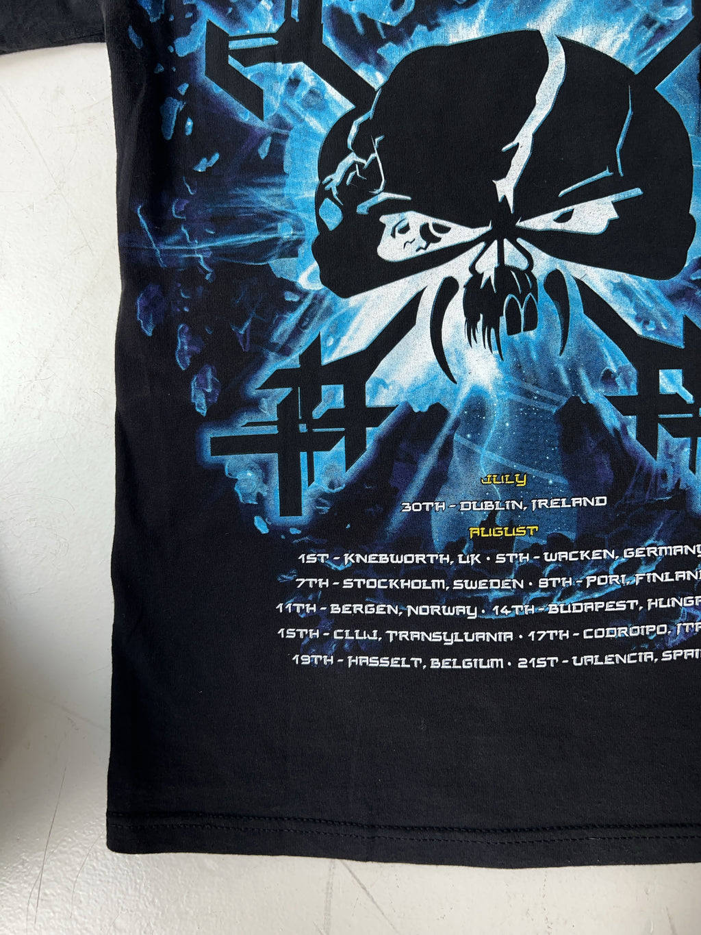 Vintage Iron Maiden Europe Tour 2010 T-Shirt (S)
