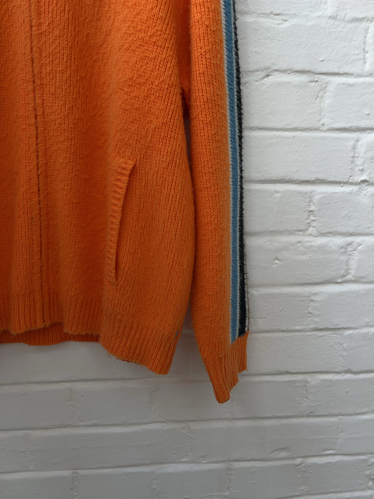 Supreme Mohair Zip Up Jacke Orange (M)
