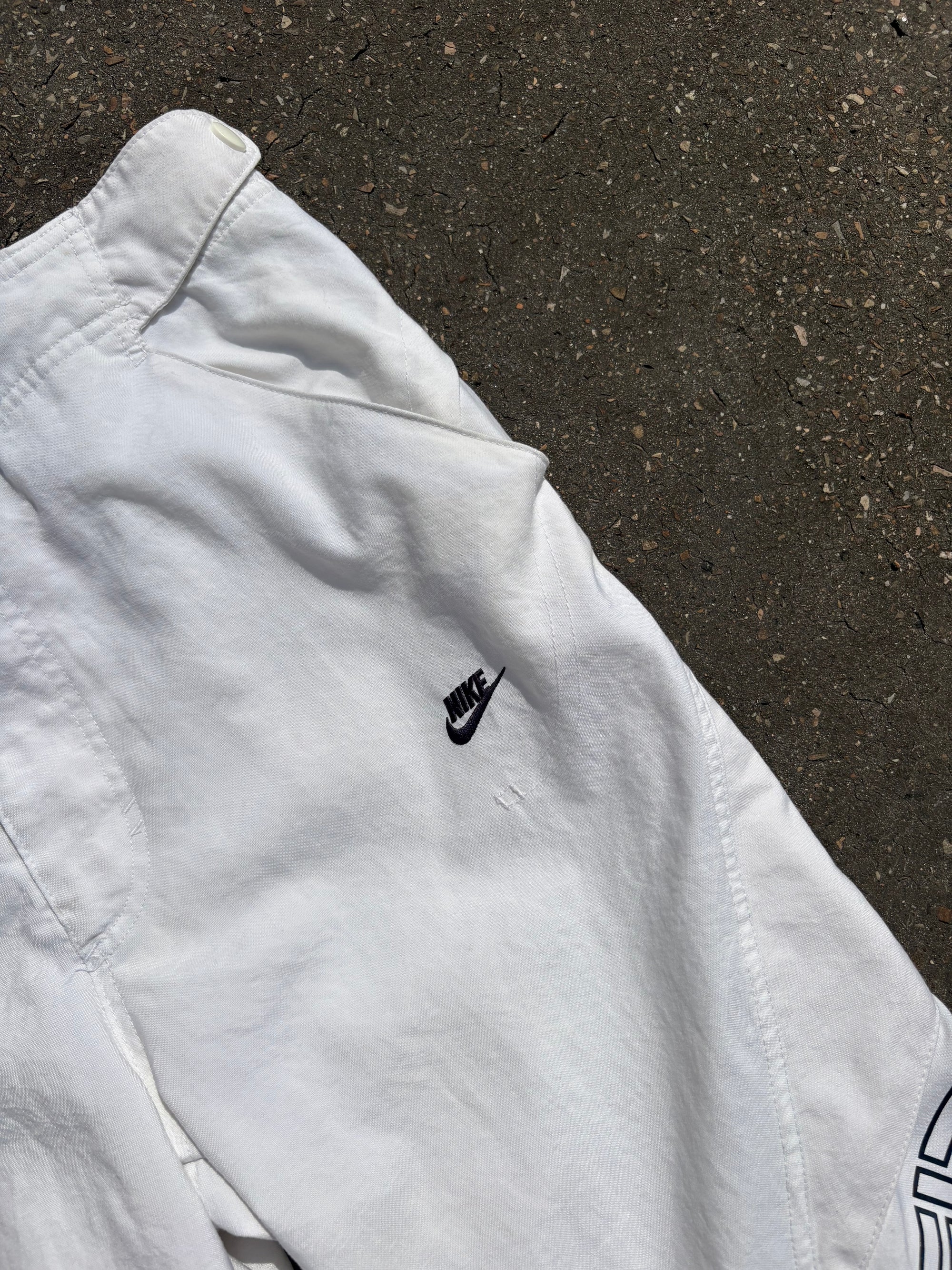 Vintage 3/4 White Nike Track Pants M/L