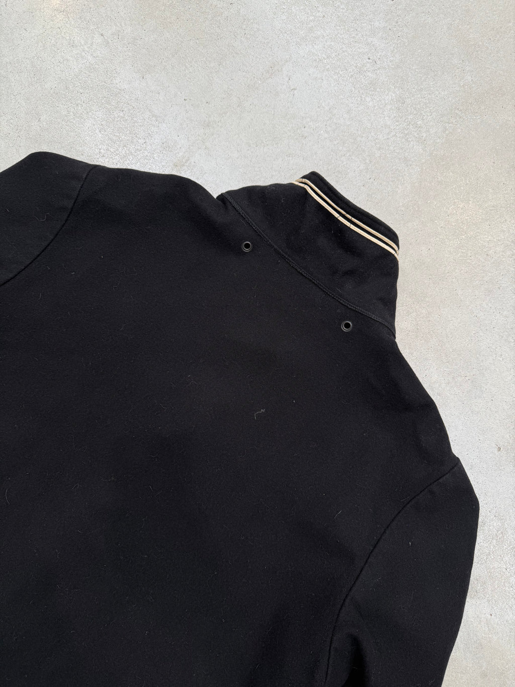 Vintage Stone Island Black Wool Button Up Jacket XL