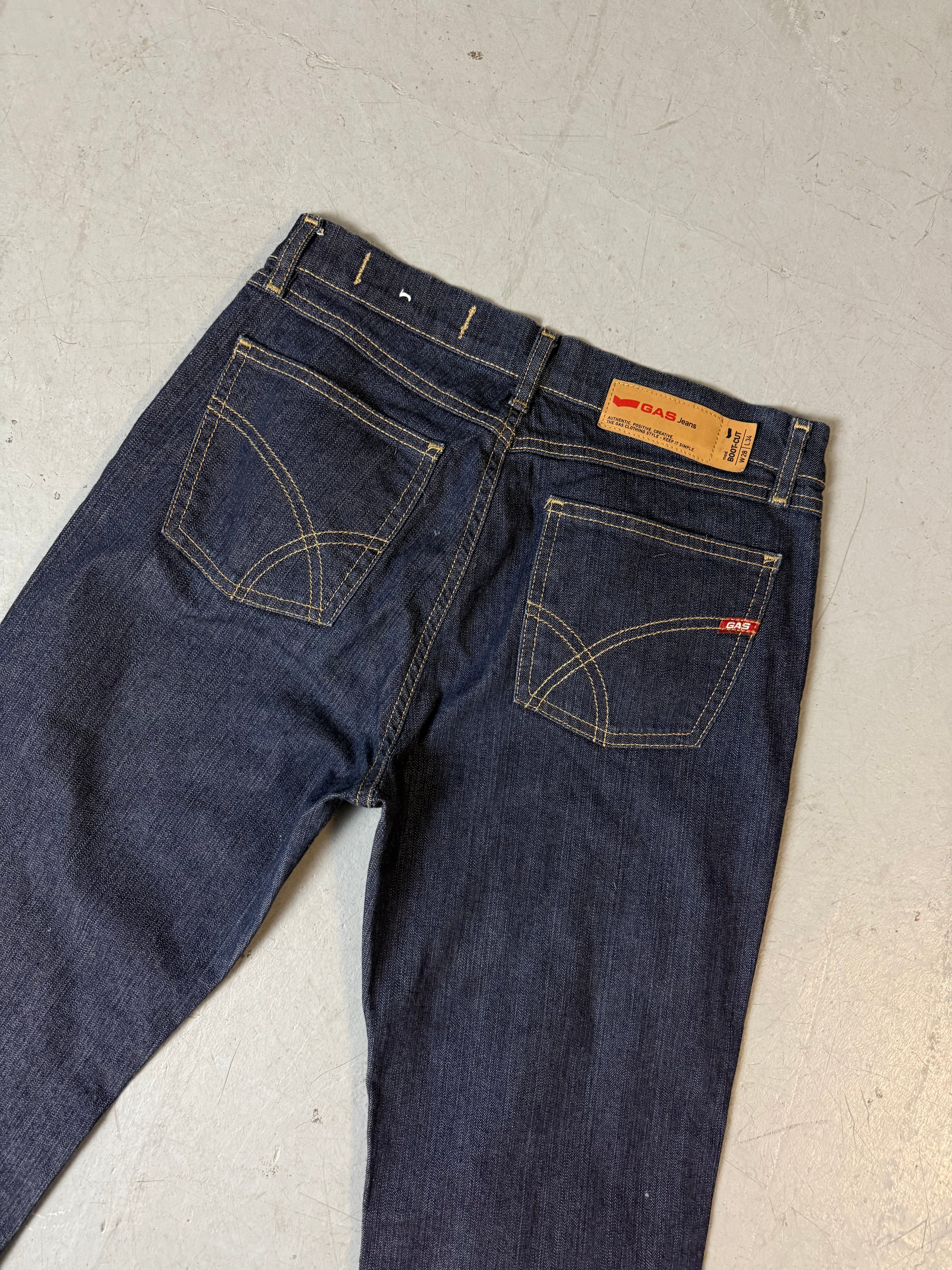 Vintage GAS Dark Denim High Waisted Jeans XS