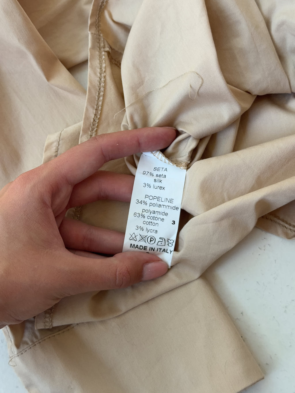 Vintage Beige Shirt (S)