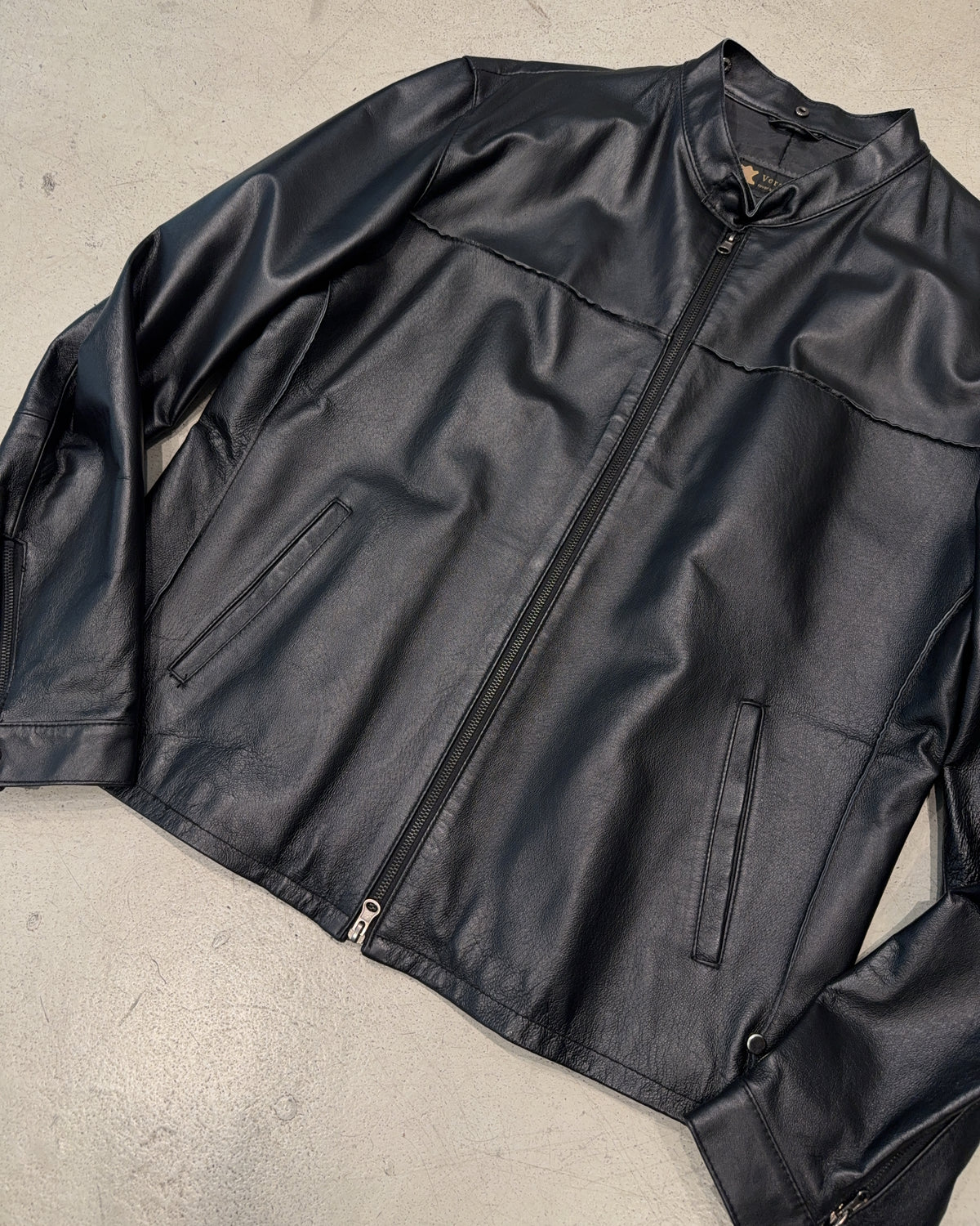 Vintage Leder Jacke (L)