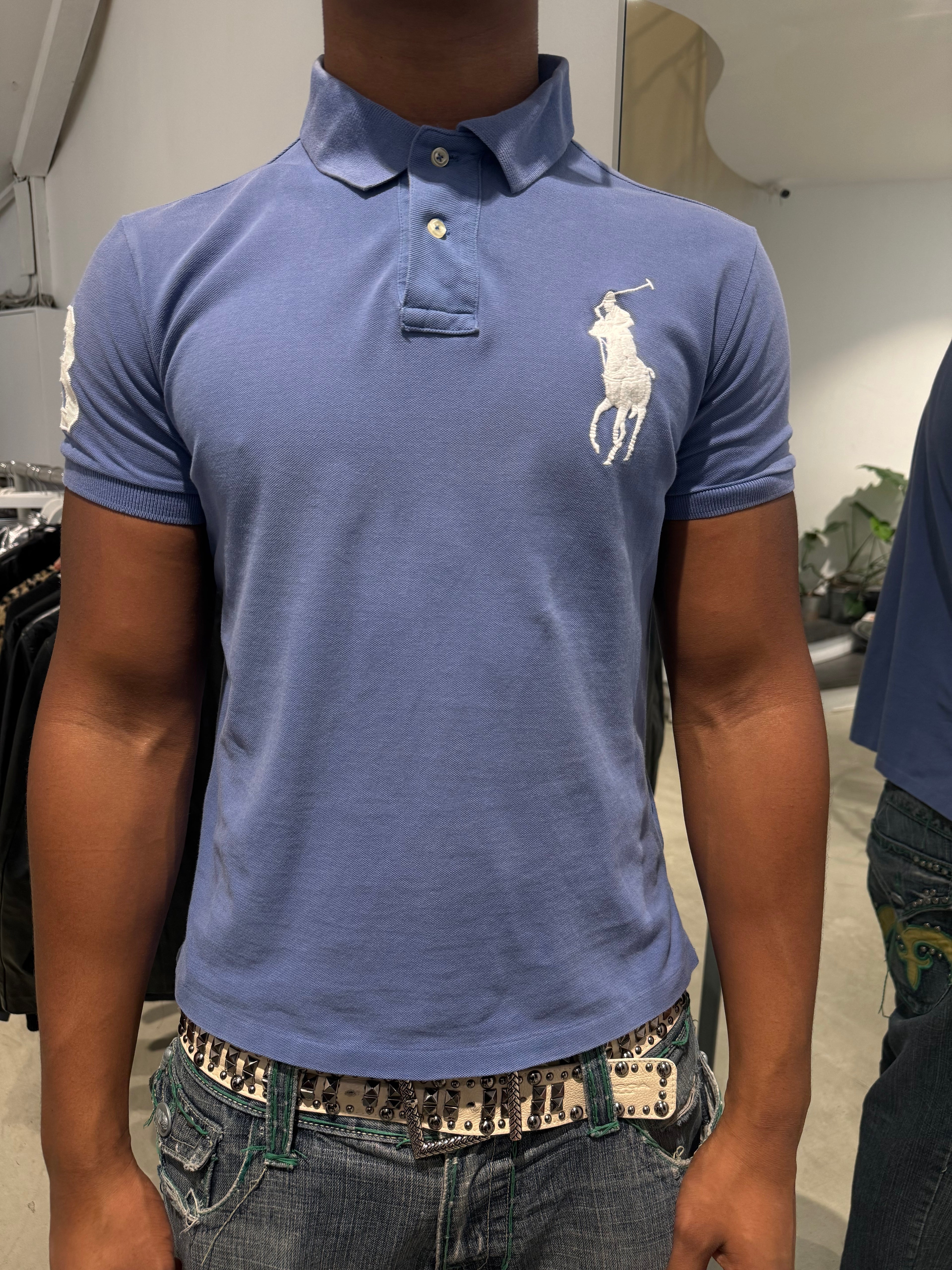 Vintage Polo Ralph Lauren Blue Poloshirt (M)