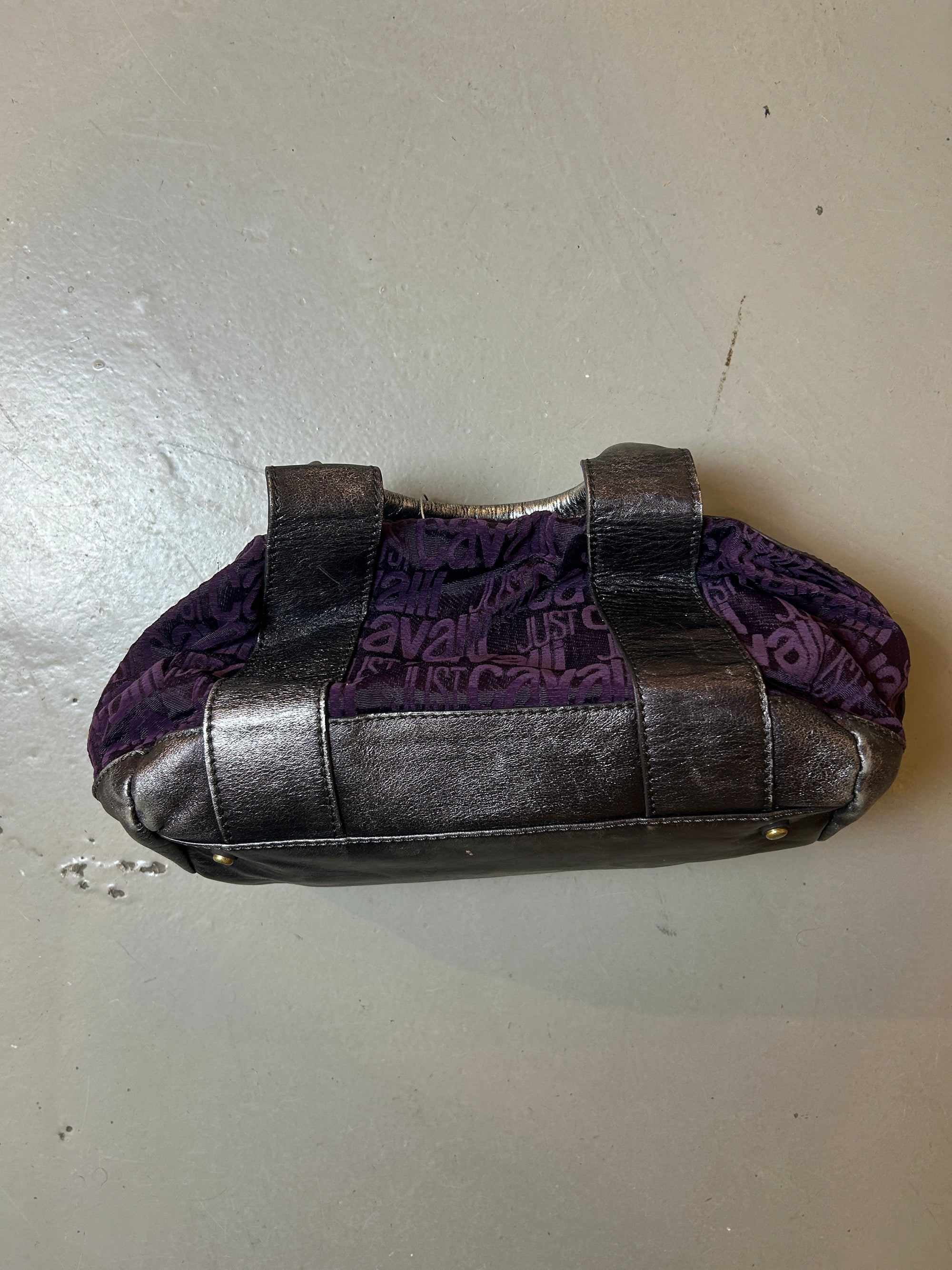 Vintage Purple/Black Just Cavalli Handbag