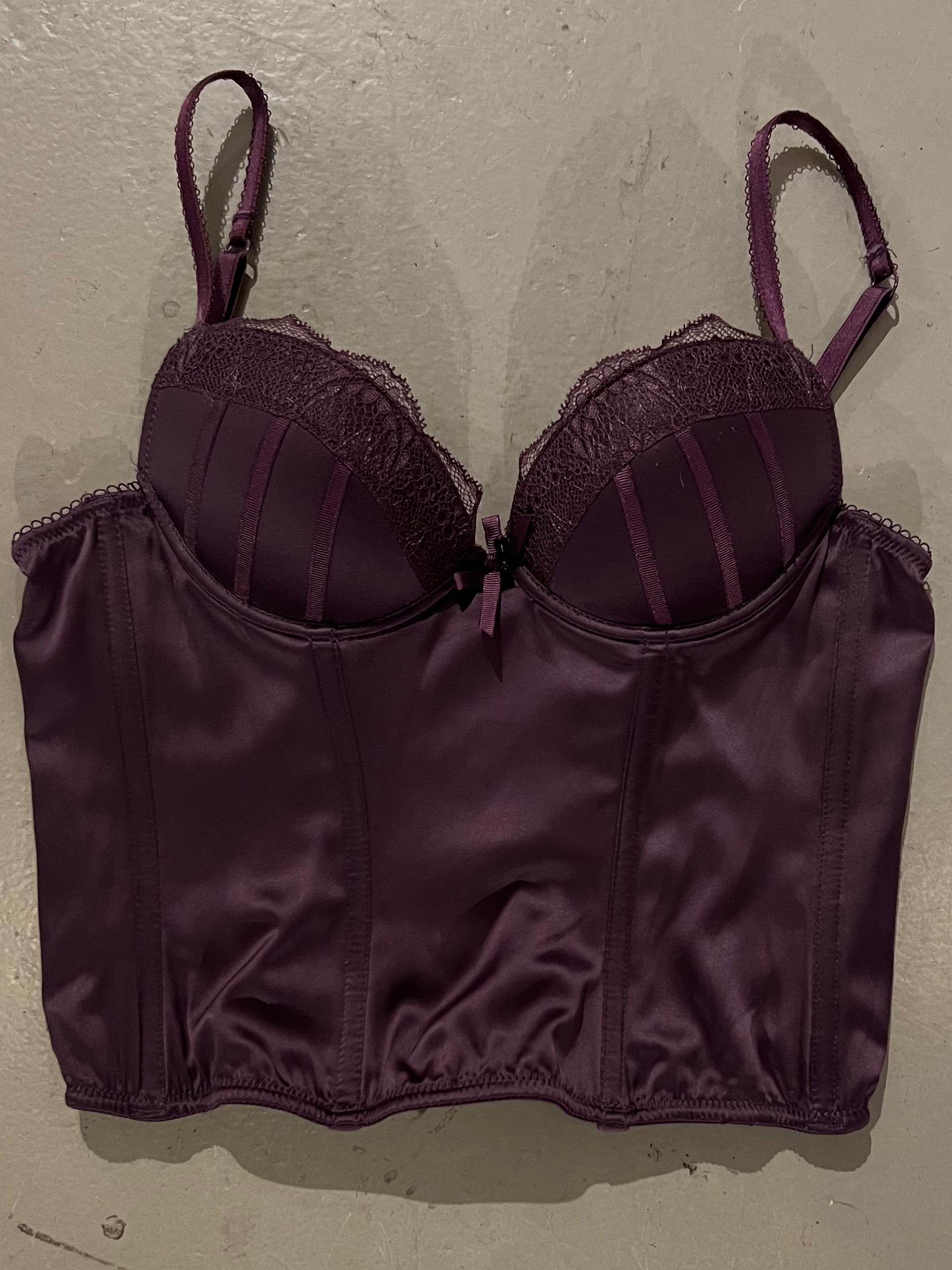 Produktbild lila corset vorne