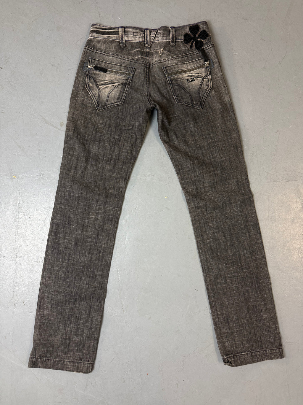 Graue low waist Y2K miss sixty bootcut jeans in M