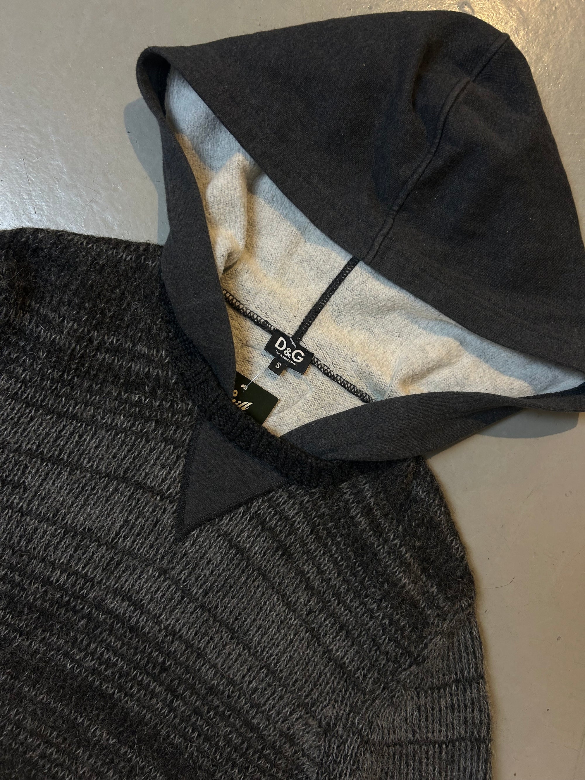 Vintage Dolce&Gabbana Knit Hoodie S/M