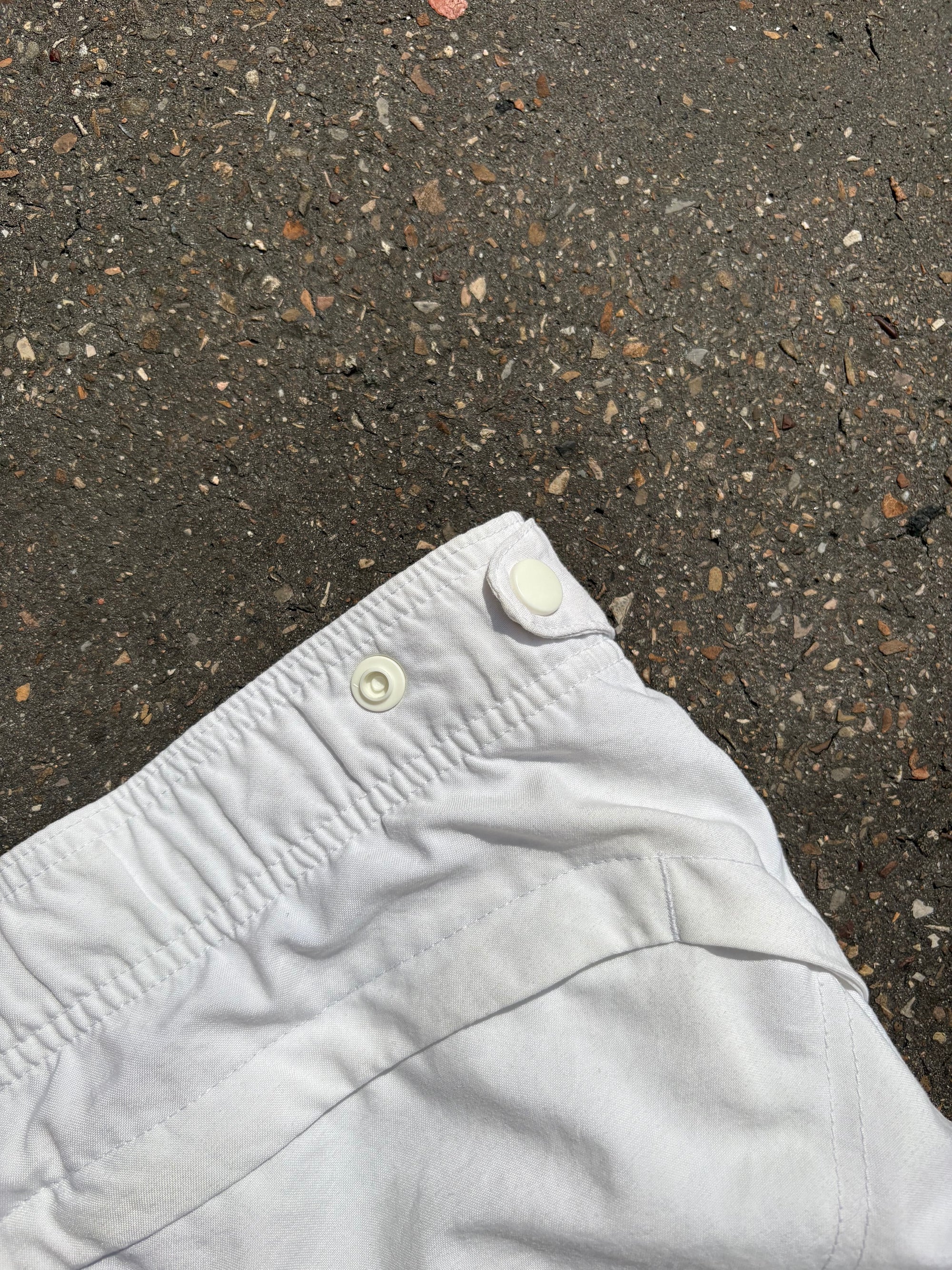 Vintage 3/4 White Nike Track Pants M/L