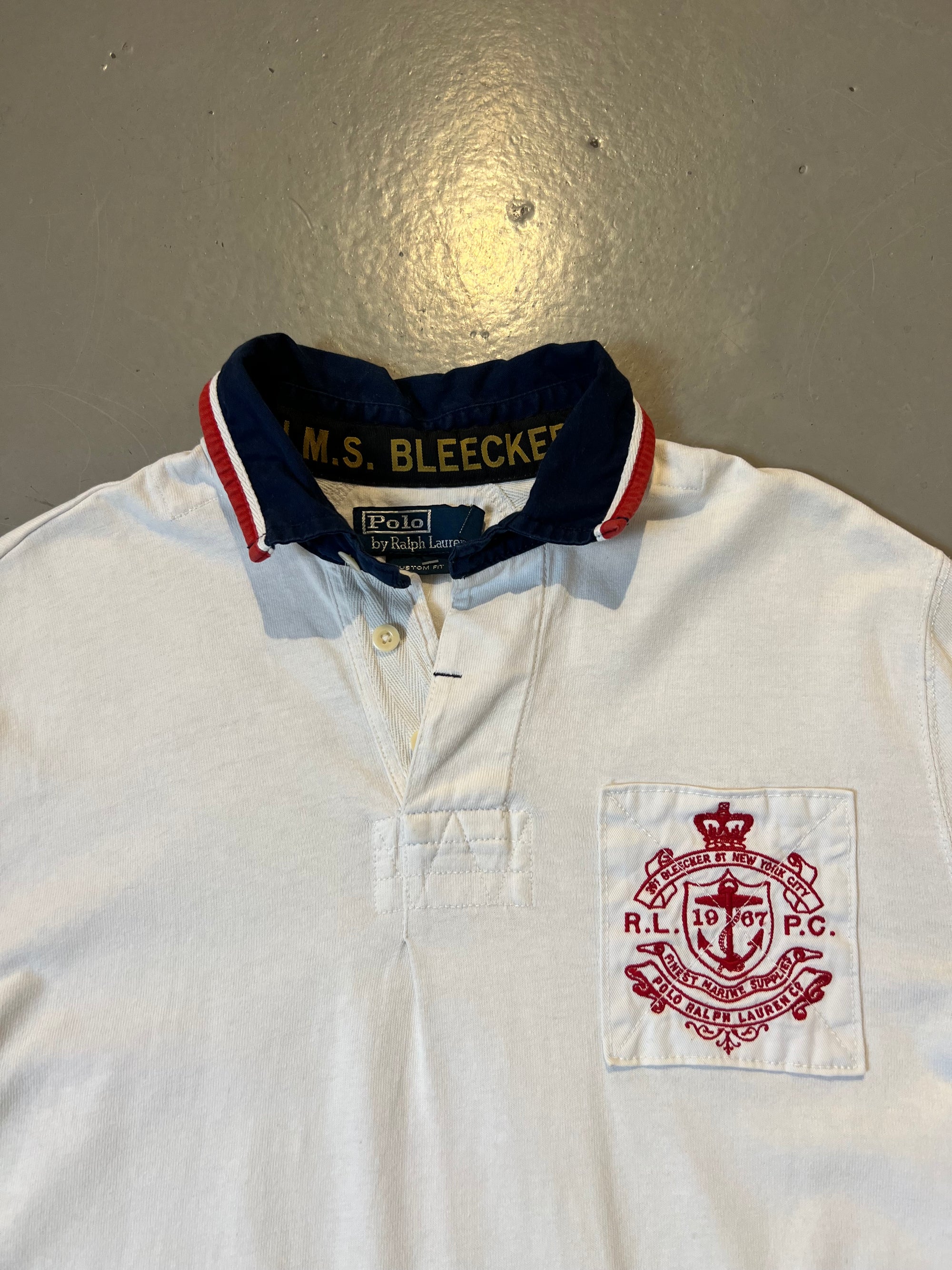 Vintage Ralph Lauren Longsleeve Polo White M/L