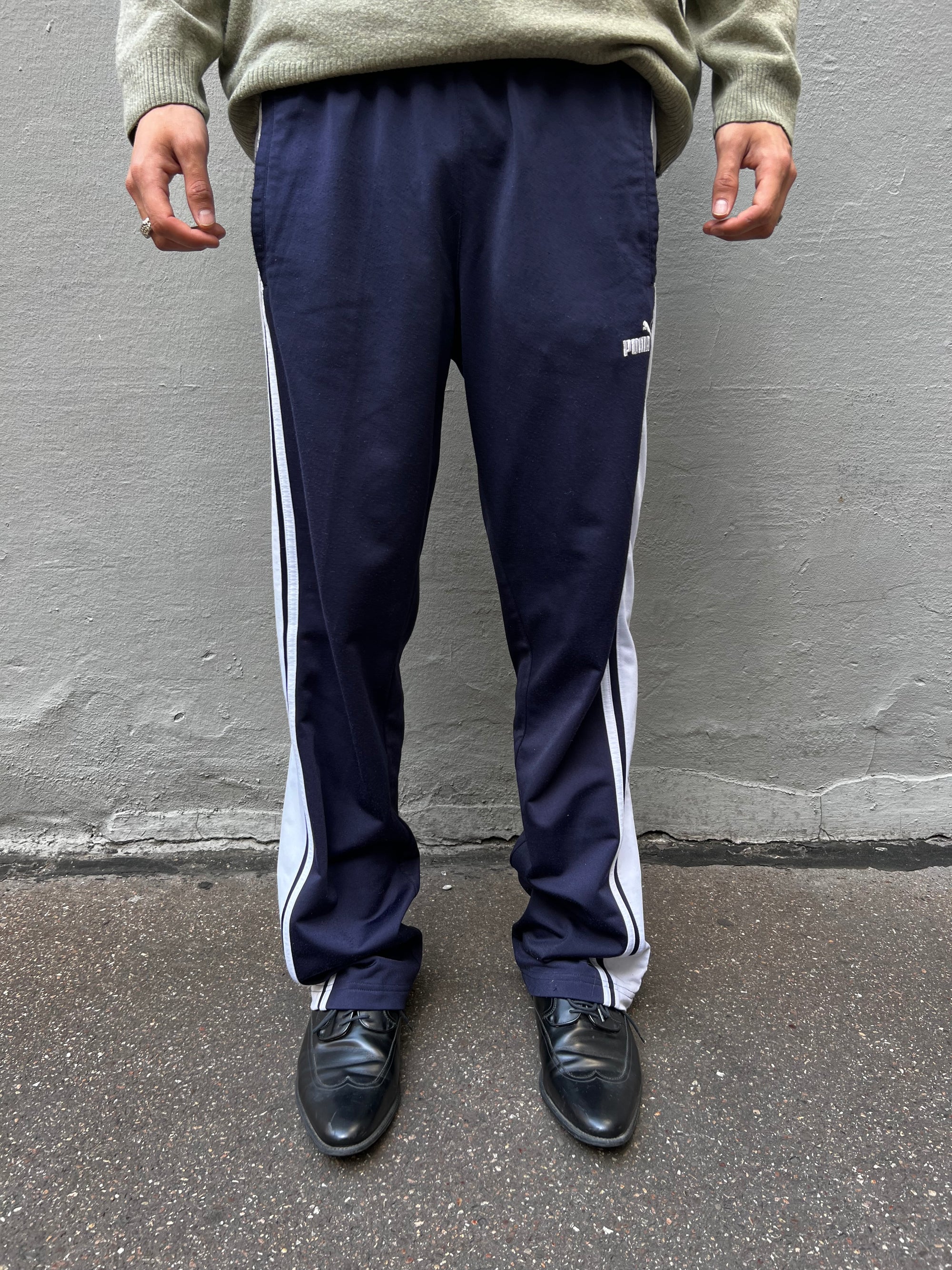 Vintage Blue Adidas Track Pants M/L