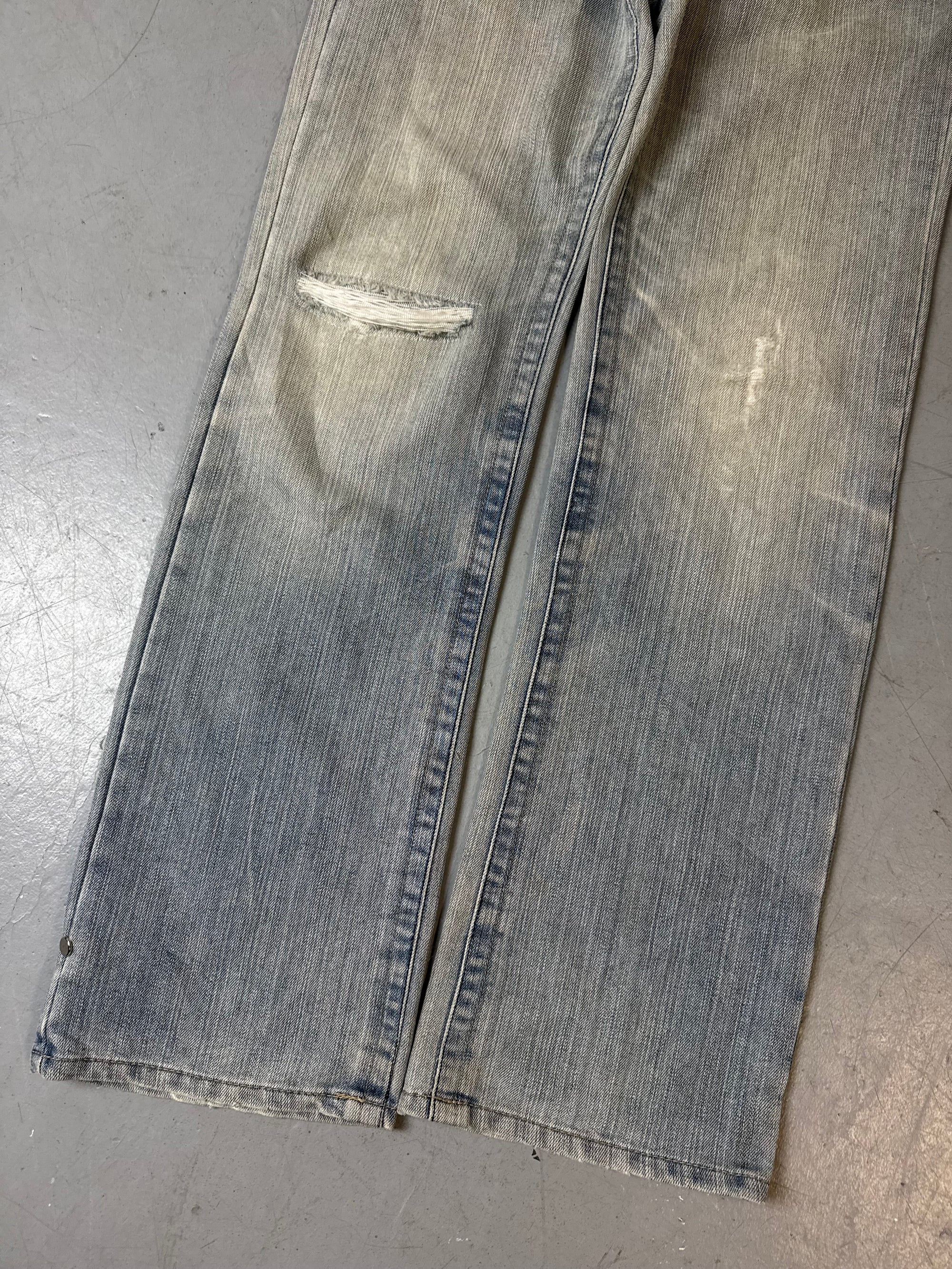 Vintage Dolce&Gabbana Ripped Bootcut Jeans S