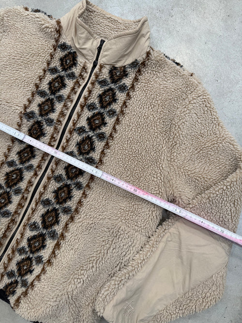 Vintage Stüssy Teddy Fleece Jacket Für Männer. Y2K Second Hand 2000s Fashion 