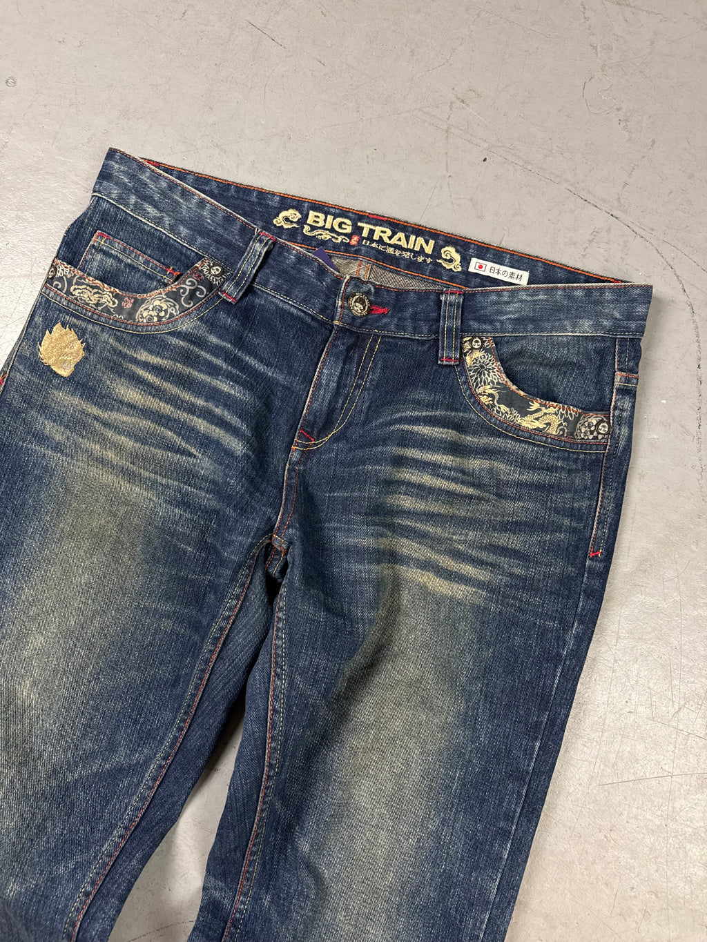 Vintage Big Train Japanese Stitched Denim XL