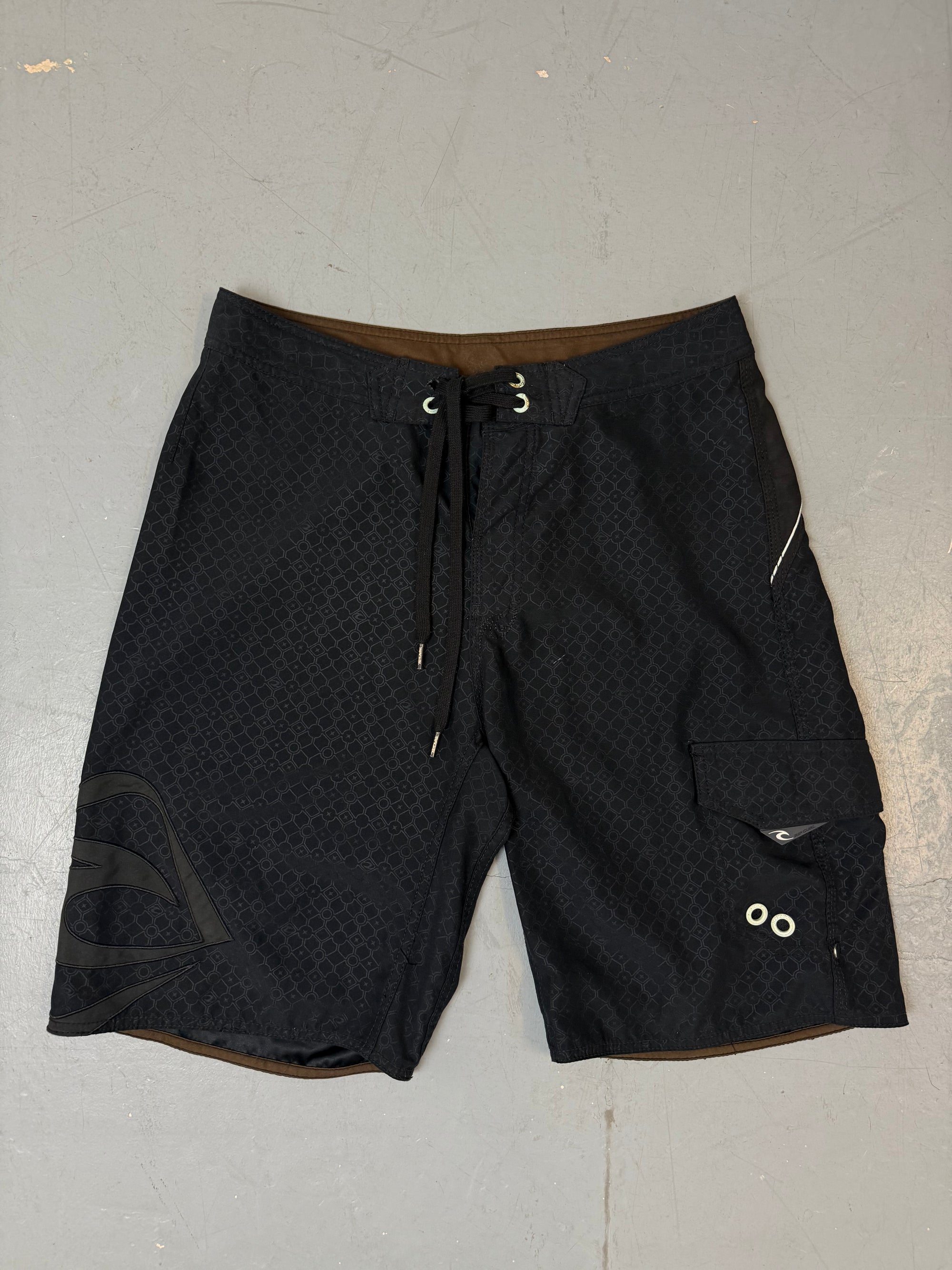 Vintage Rip Curl Black Swim Shorts M/L