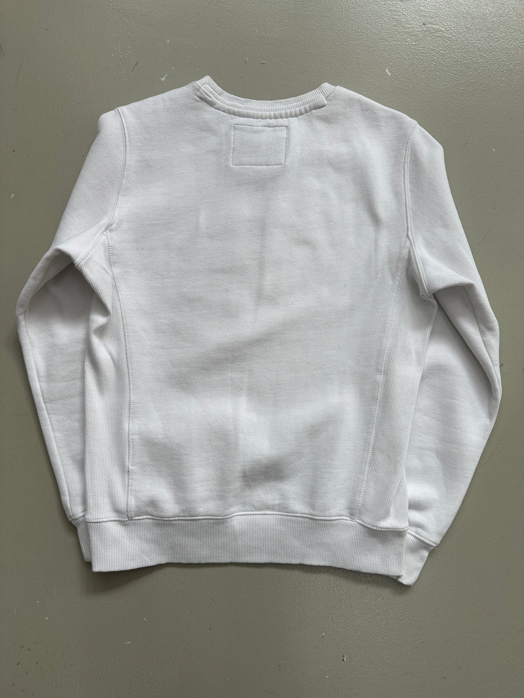Vintage Superdry White and Red Sweater M