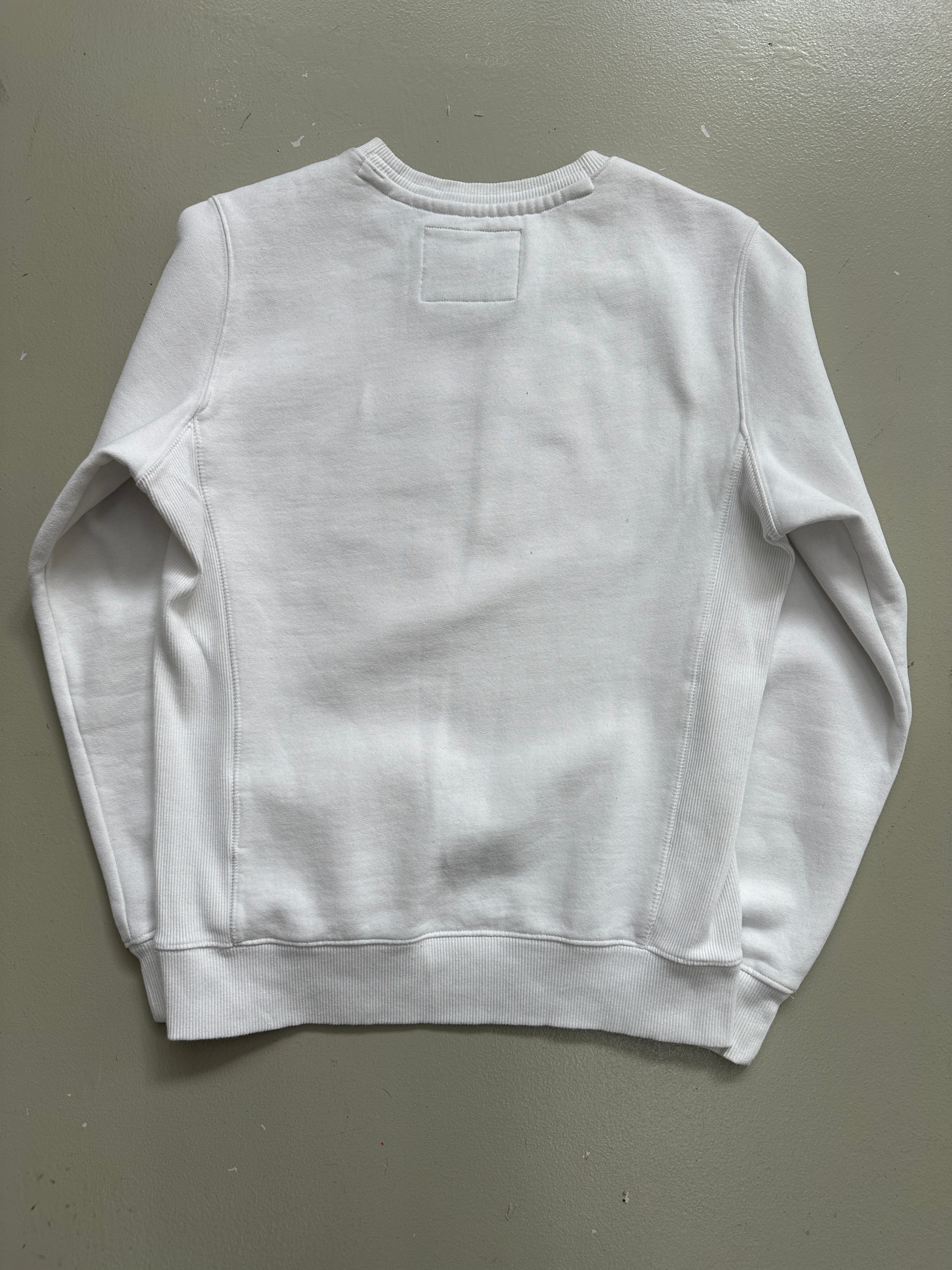 Vintage Superdry White and Red Sweater M