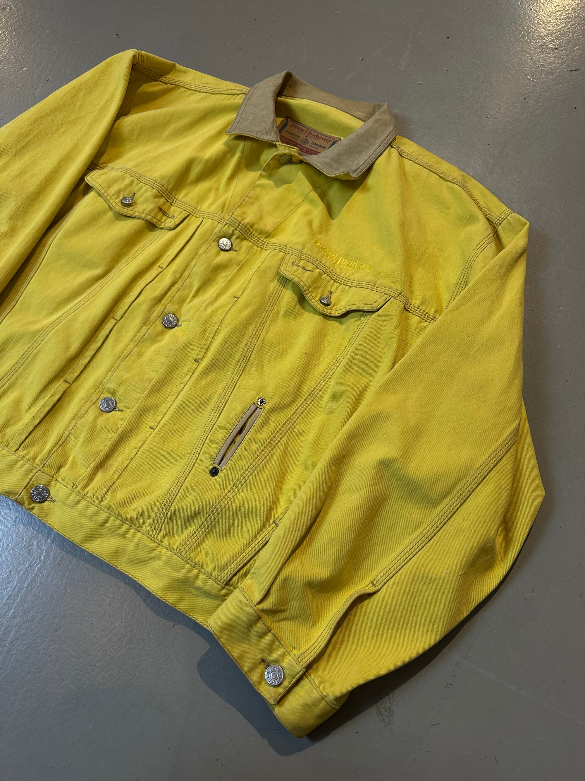 Vintage Yellow Diesel Denim Jacket XL/XXL