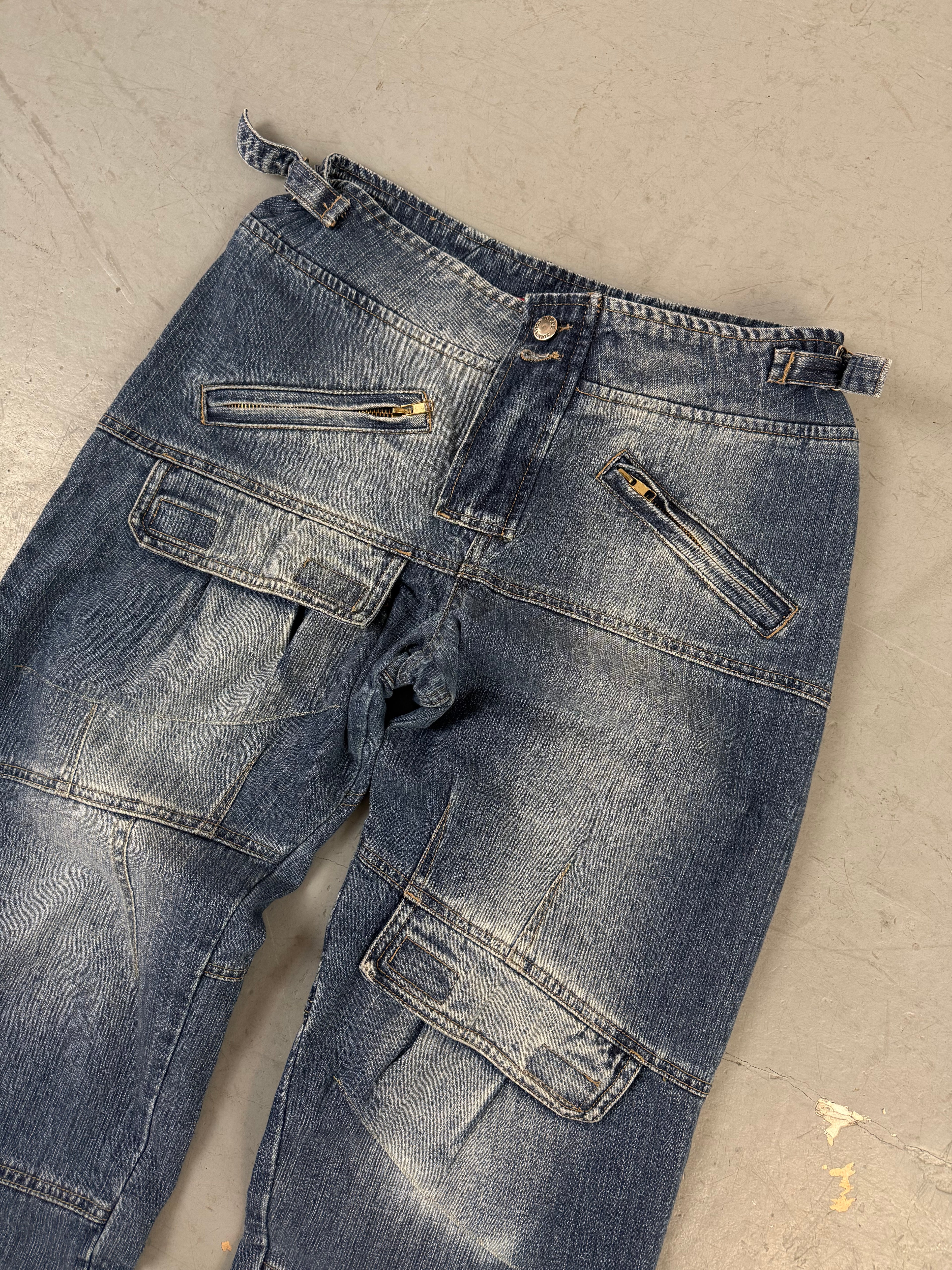 Vintage Blue Collection Straight Leg Low Waist Jeans S/M