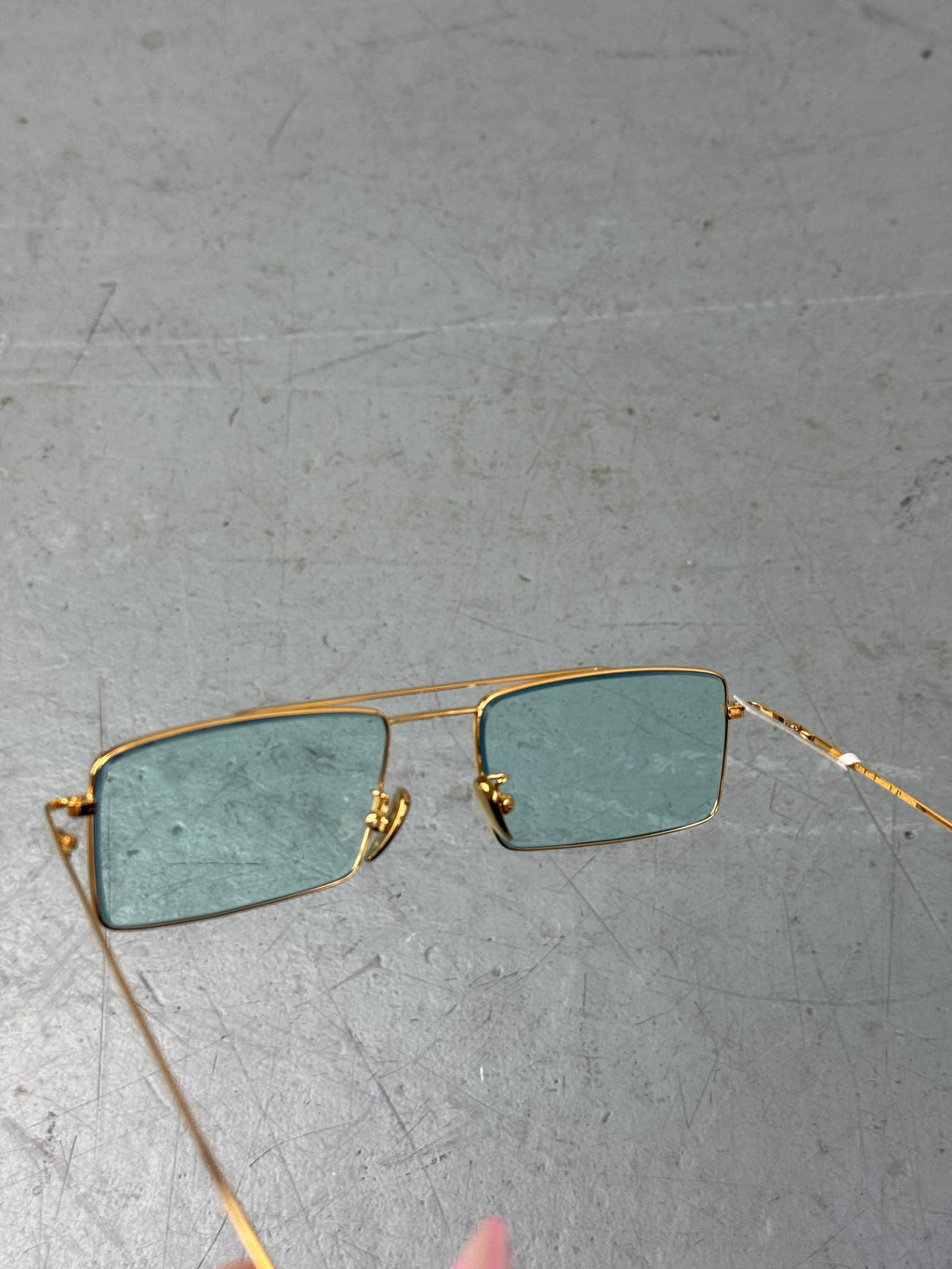 Cutler and Gross Fine Gold Sunglasses Unisex. Y2K Second Hand 2000s Fashion