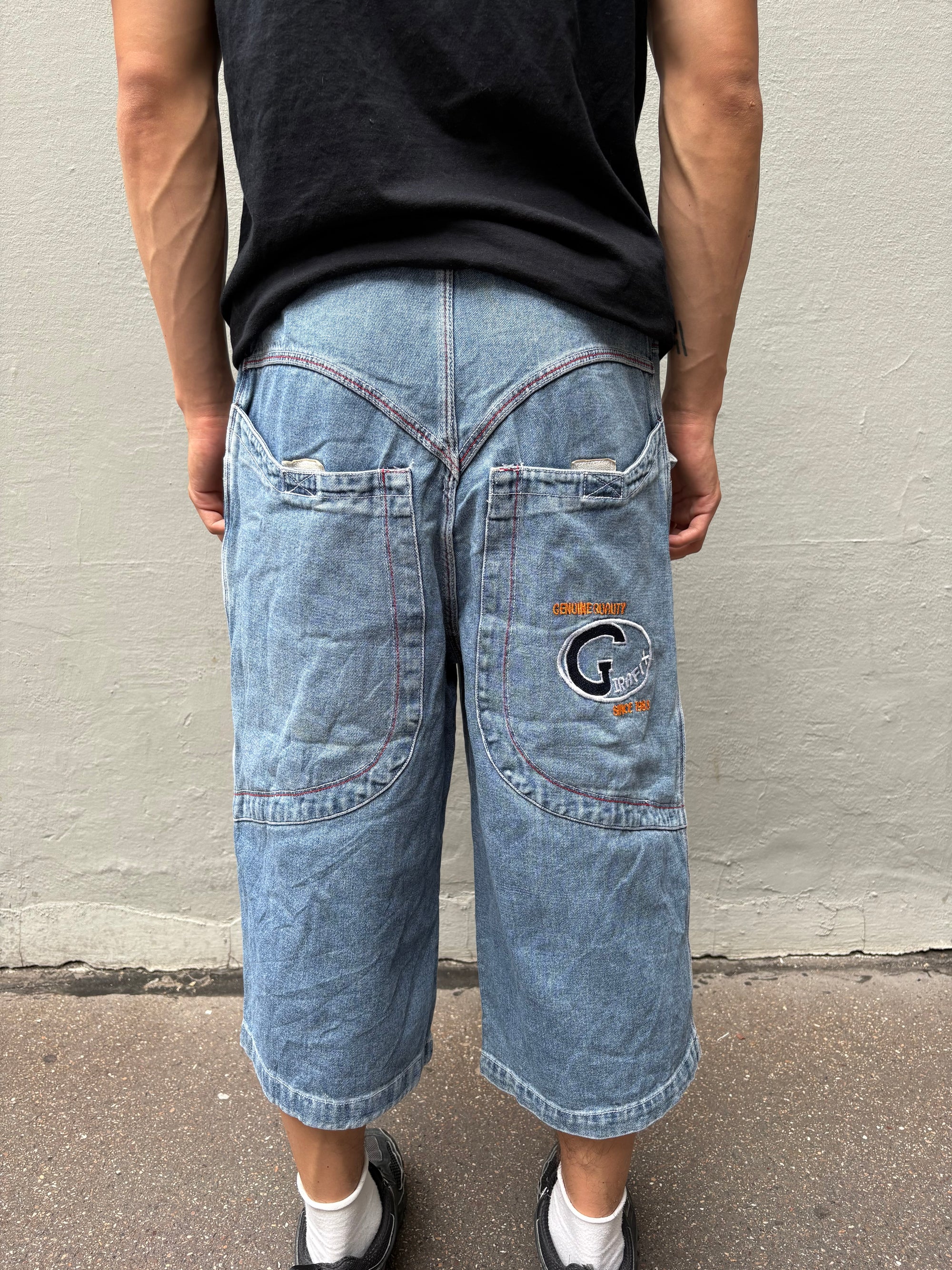 Vintage Grafix Patched Jorts M/L