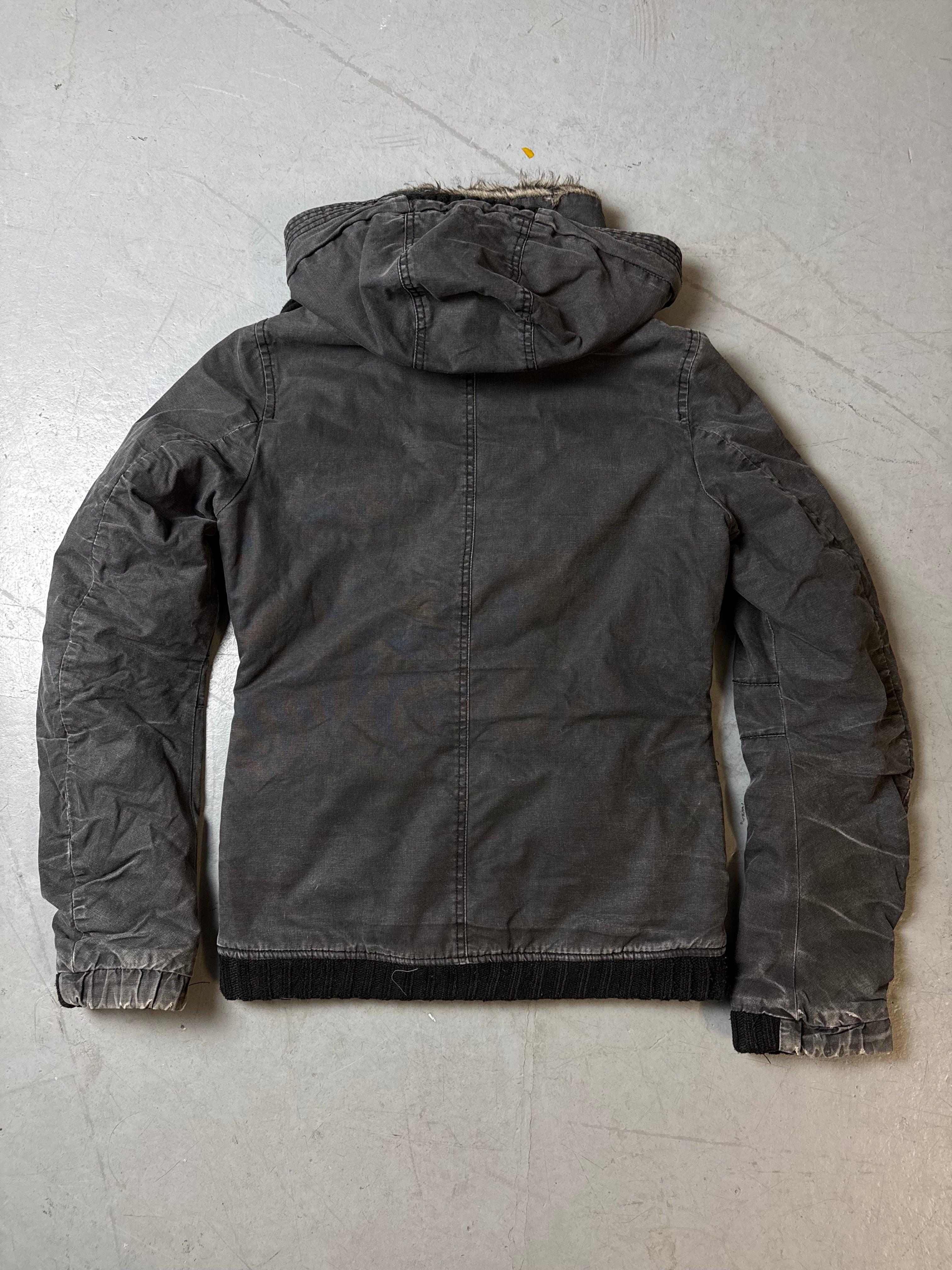 Vintage Lee Cooper Dark Grey Winter Jacket M/L