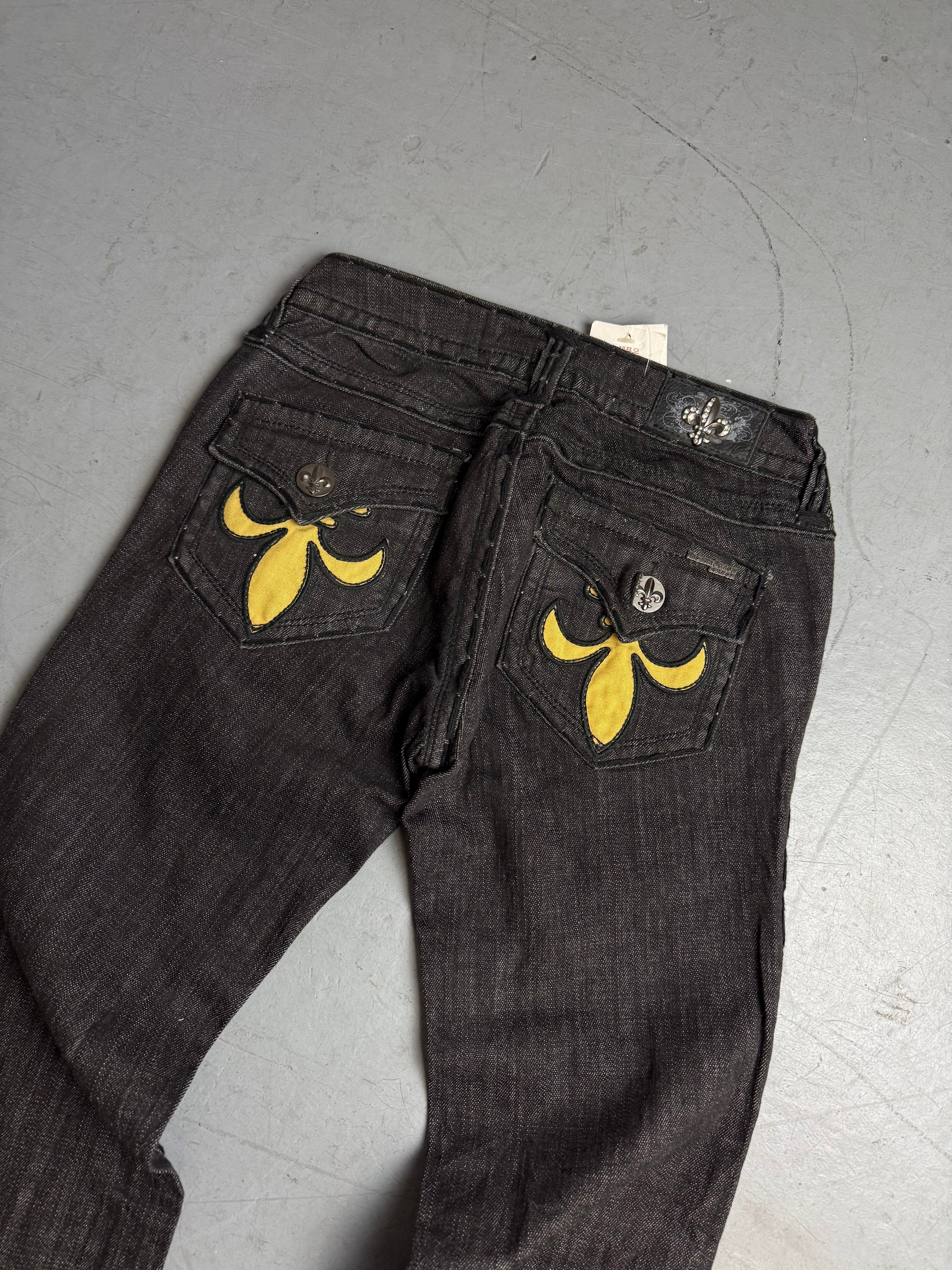 Vintage Y2K Laguna Beach Black Low Waist Bootcut Denim XS/S