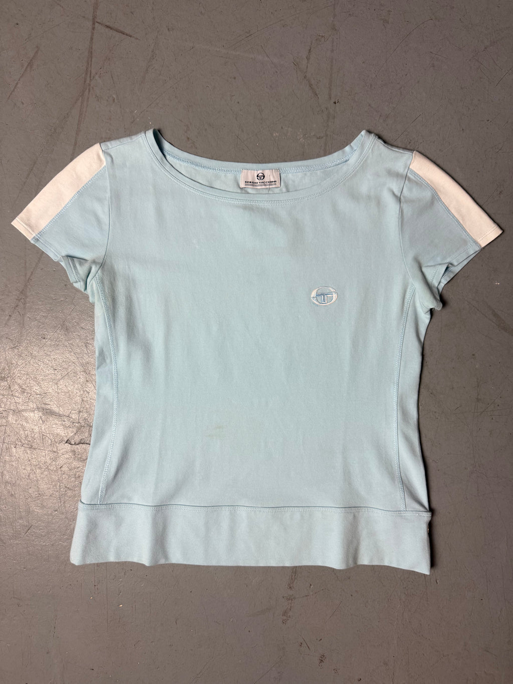 Vintage Sergio Tacchini Baby Blue T-Shirt M