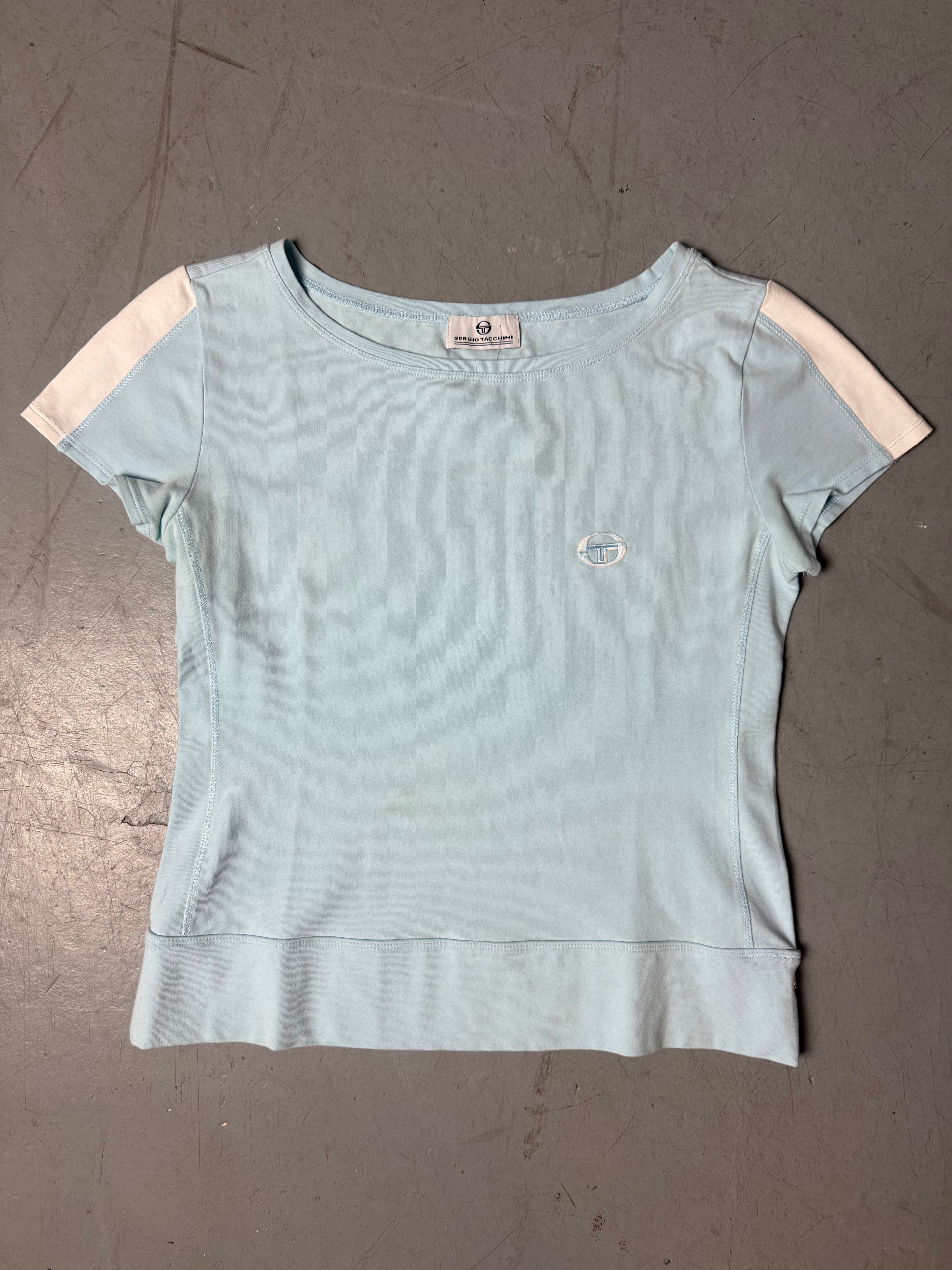 Vintage Sergio Tacchini Baby Blue T-Shirt M